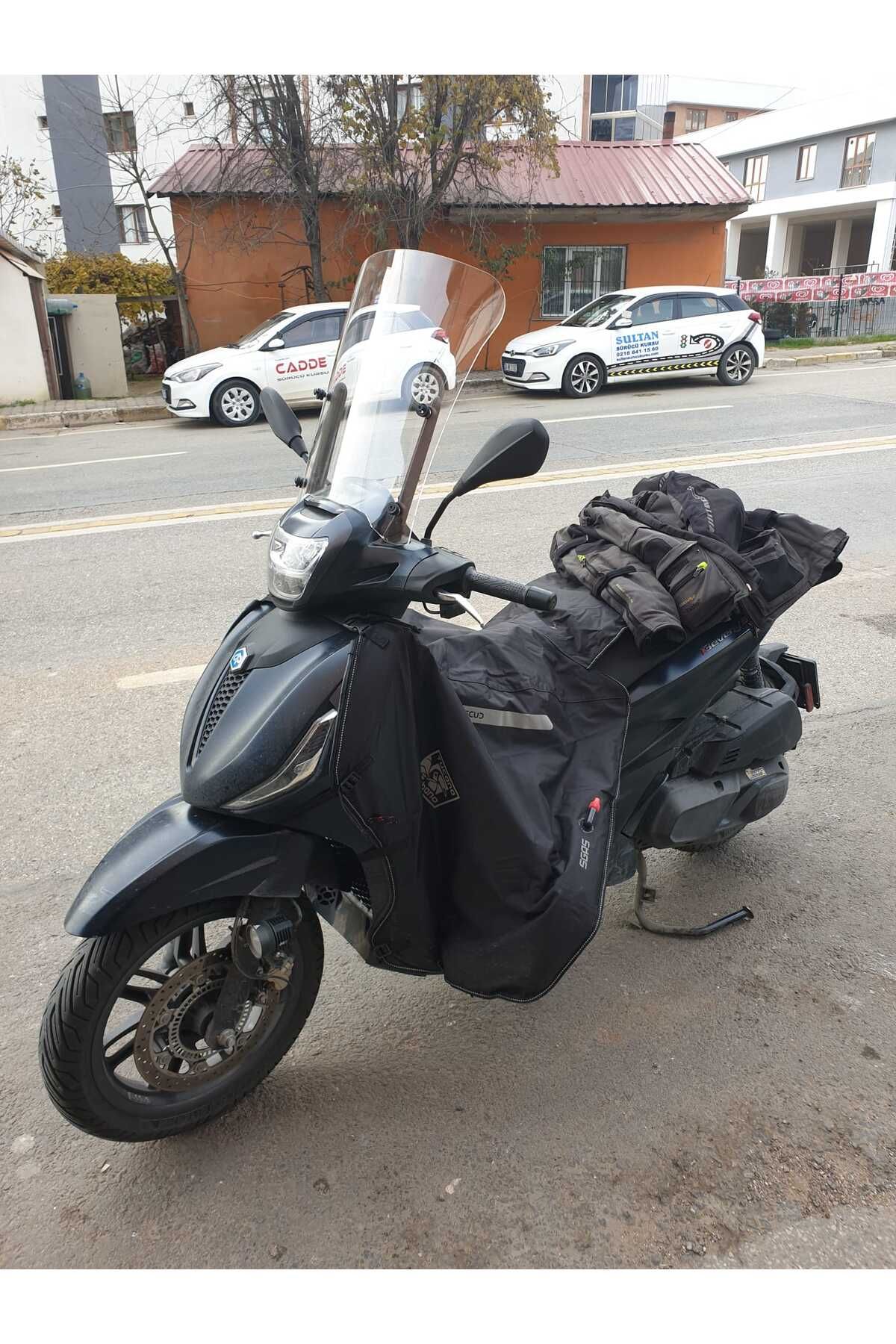 Piaggio Beverlys 400 Siperlik Ön Cam 2021-2025 Model 44cm Şeffaf Renkli 4mm