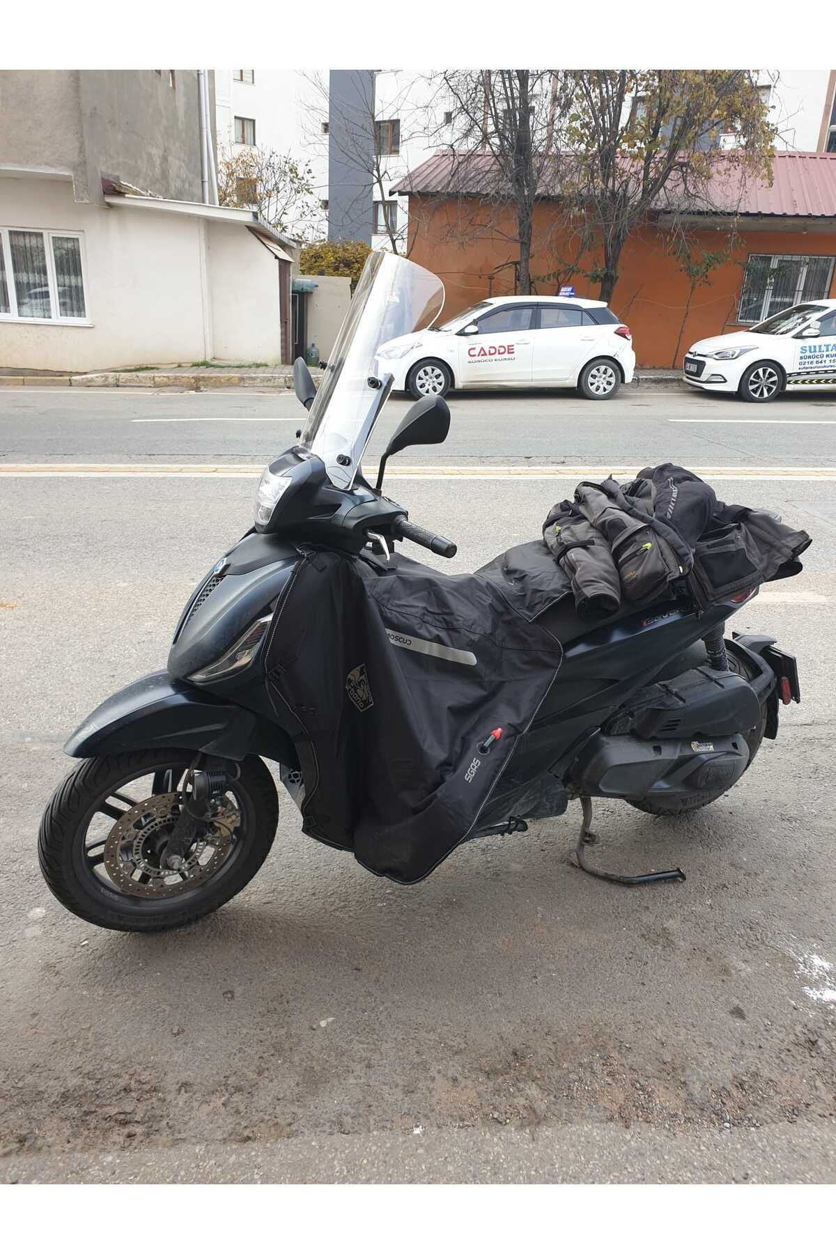 Piaggio Beverlys 400 Siperlik Ön Cam 2021-2025 Model 44cm Şeffaf Renkli 4mm