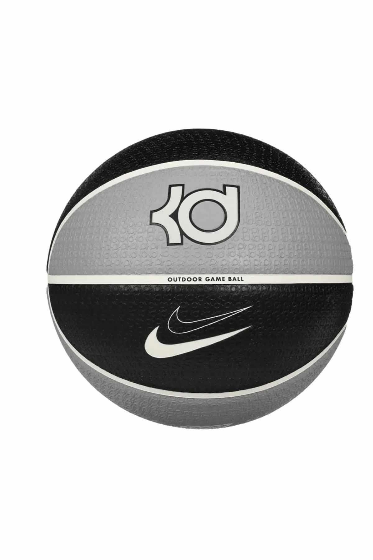 Nike Playground 8p Durant Deflated Unisex Basketbol Topu N.100.7112.030-siyah-gri