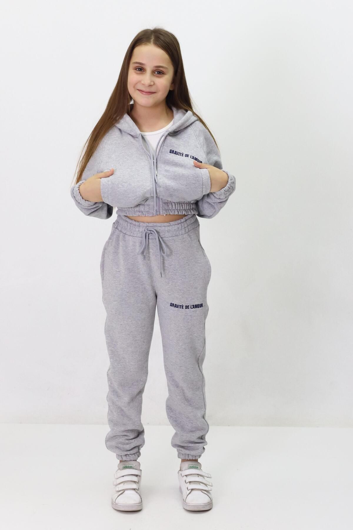 Fox Life Kids-Dámská tepláková souprava Fox Moda pro děti - Mother Daughter 3 Příze s kapucí 8