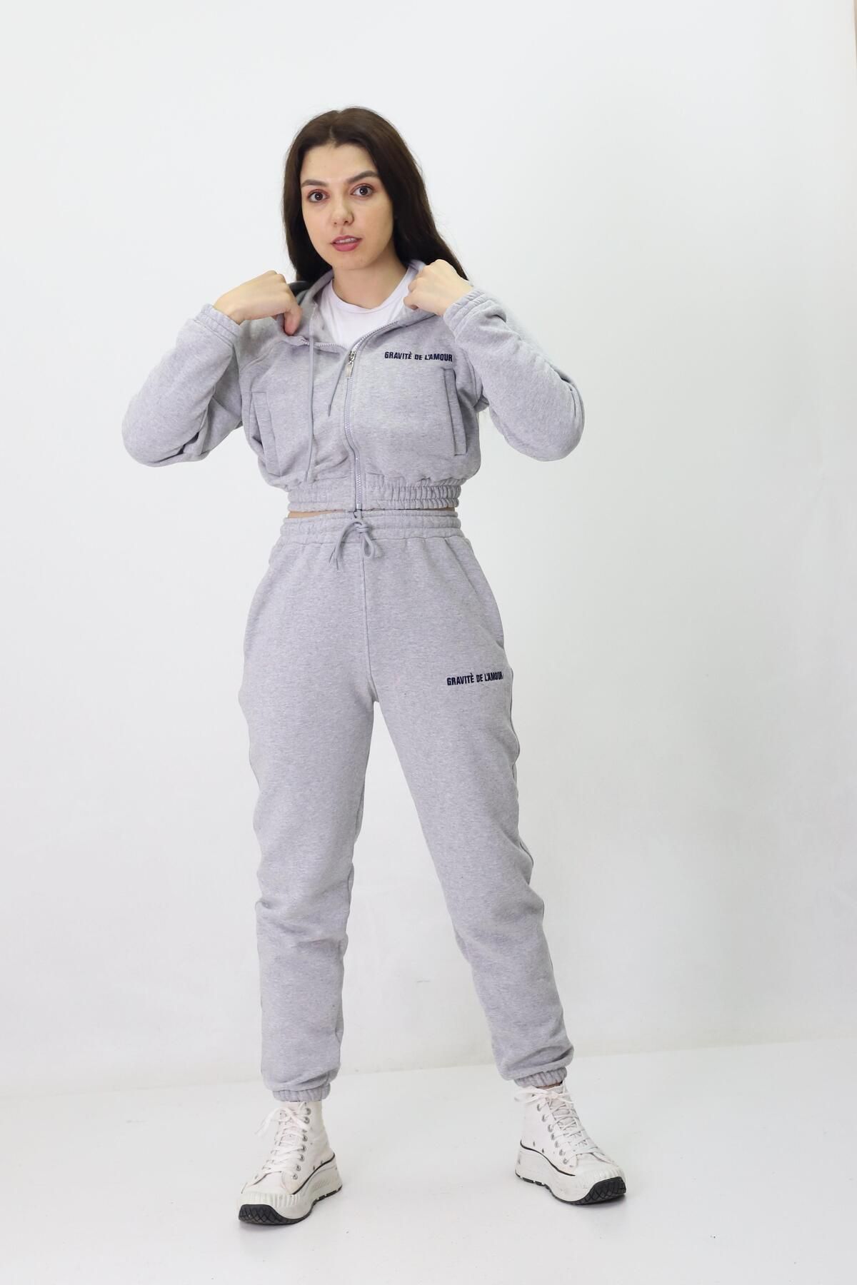 Fox Life Kids-Dámská tepláková souprava Fox Moda pro děti - Mother Daughter 3 Příze s kapucí 4