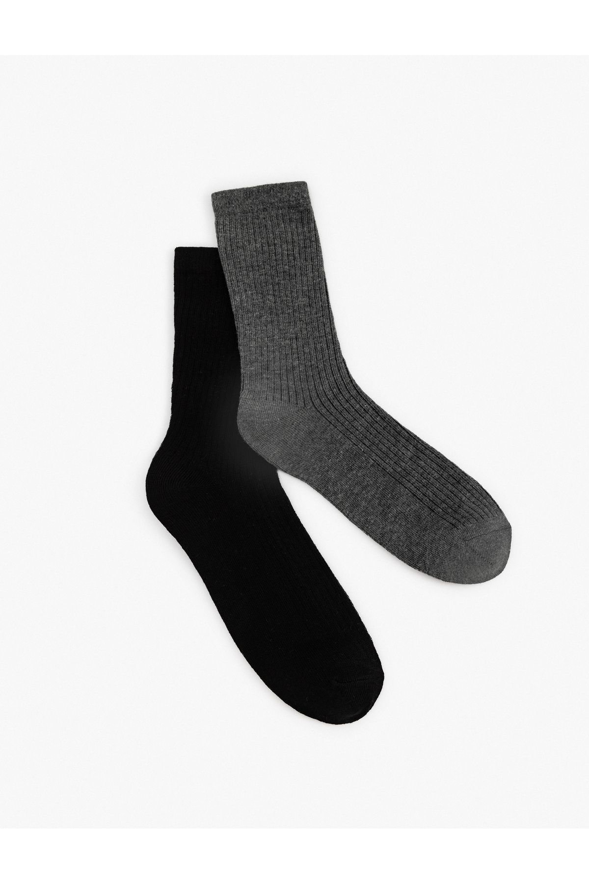 Koton-Set of 2 Basic Multicolored Socks 2