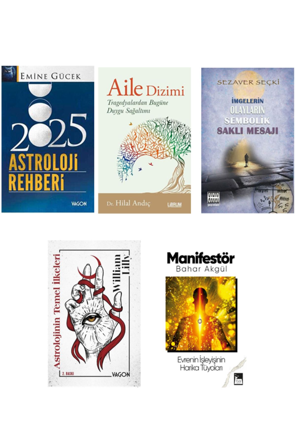 Vagon Kitap 2025 Astroloji Seti Manifestör Hediye ( 5 Kitap Takım)