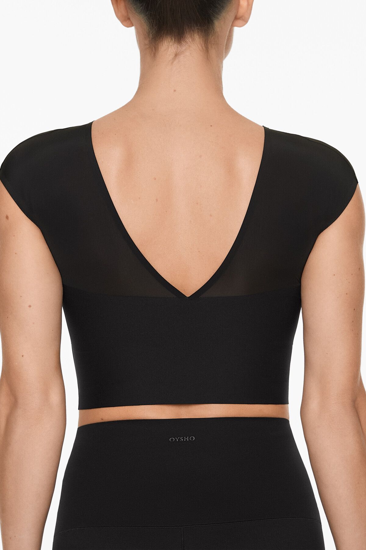 Oysho Perfect-adapt mesh tank top