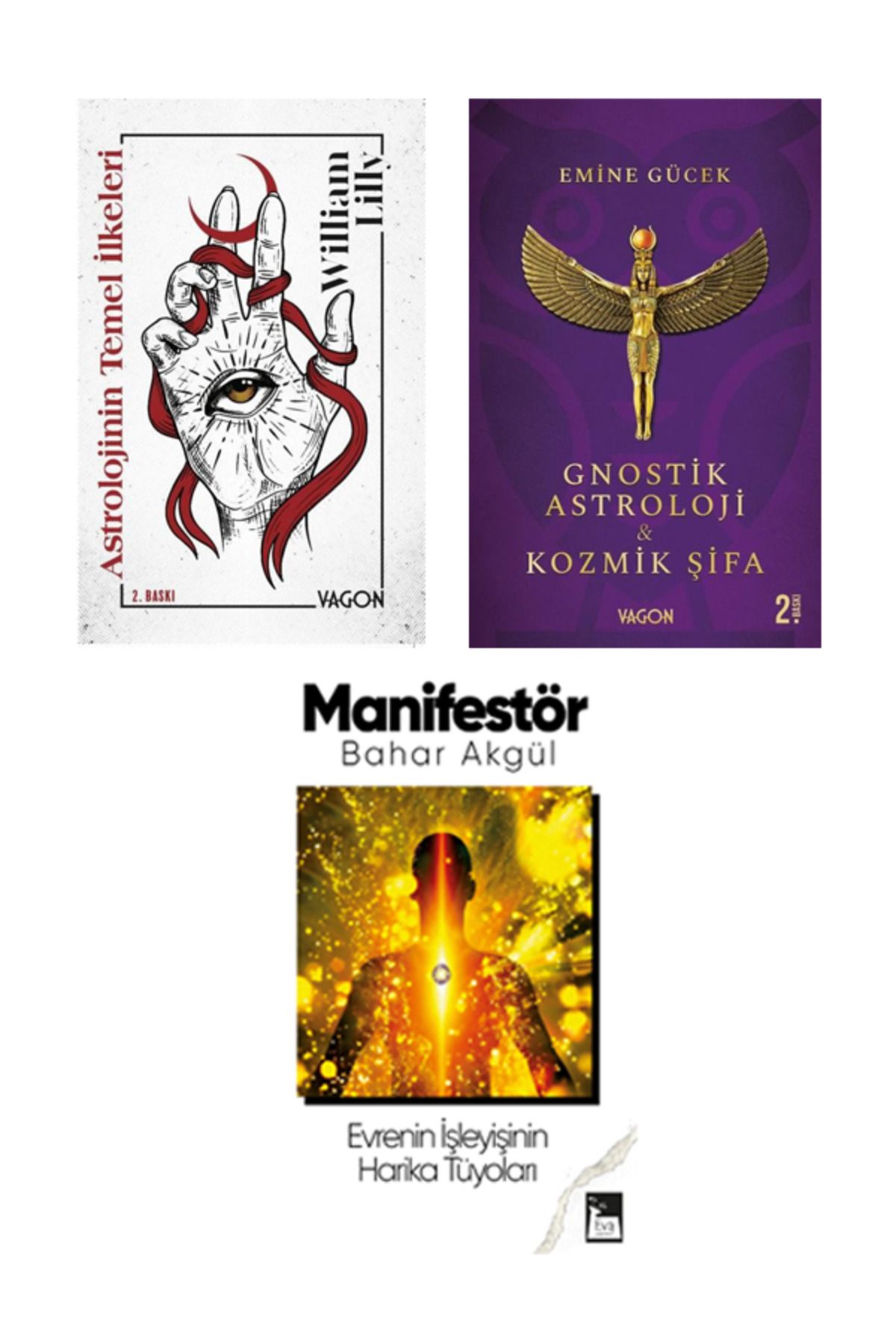 Vagon Kitap Astrolojinin Temel İlkeleri - Gnostik Astroloji ve Kozmik Şifa - Manifestör Hediye ( 3 Kitap Takım )