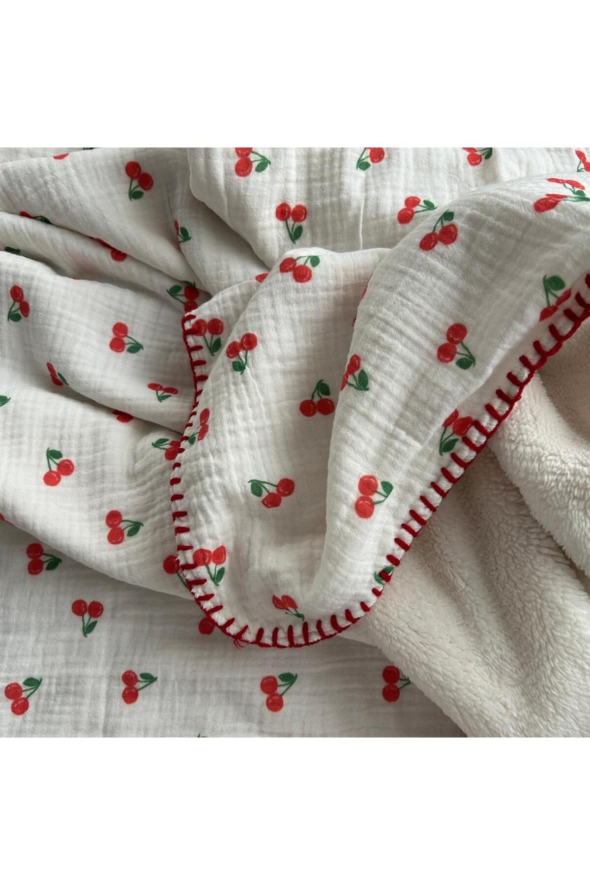 Doray Organic-Multi-Purpose Winter Muslin Baby Blanket / Welsoft Fabric / Floral Pattern Dry - 79 3