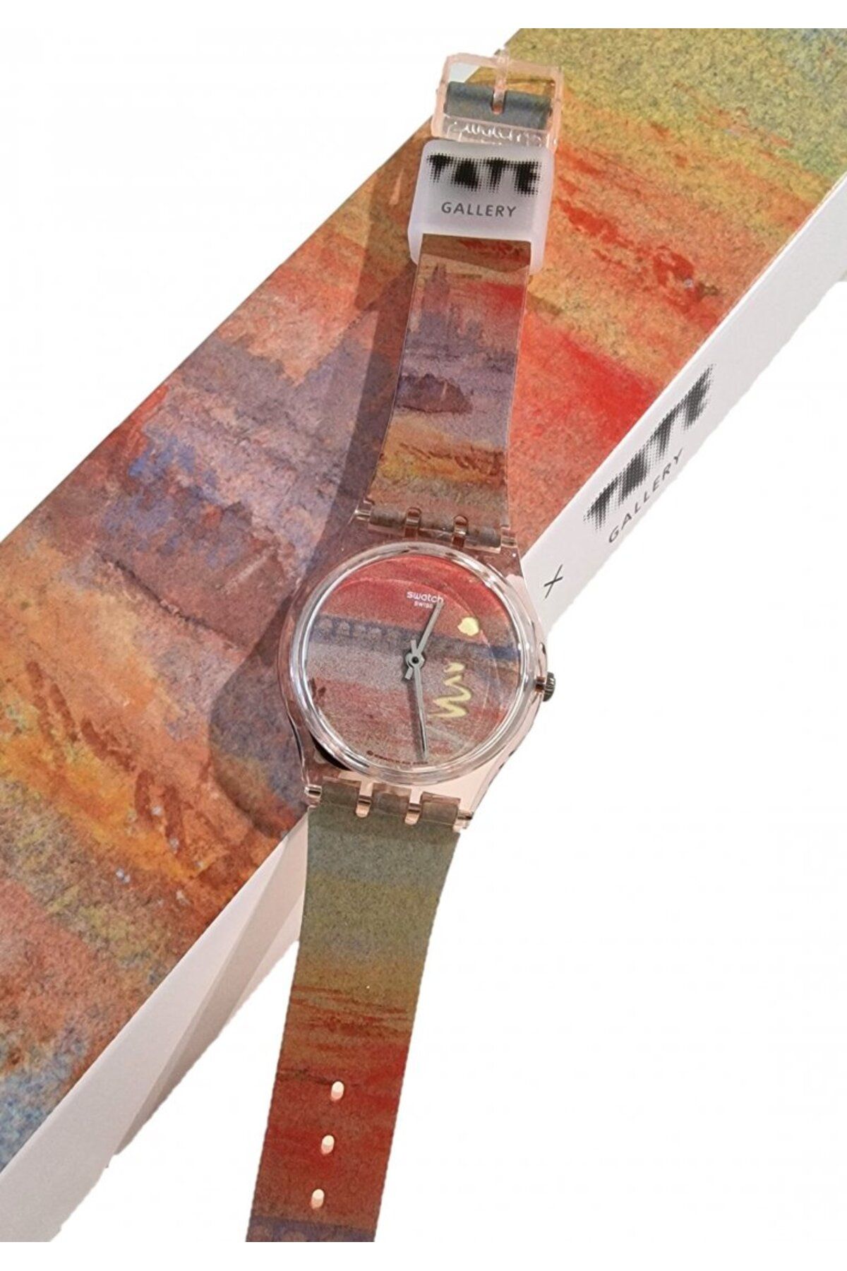 سواتش-ساعة يد للجنسين SO28Z700 Swatch Turner's Scarlet Sunset 4