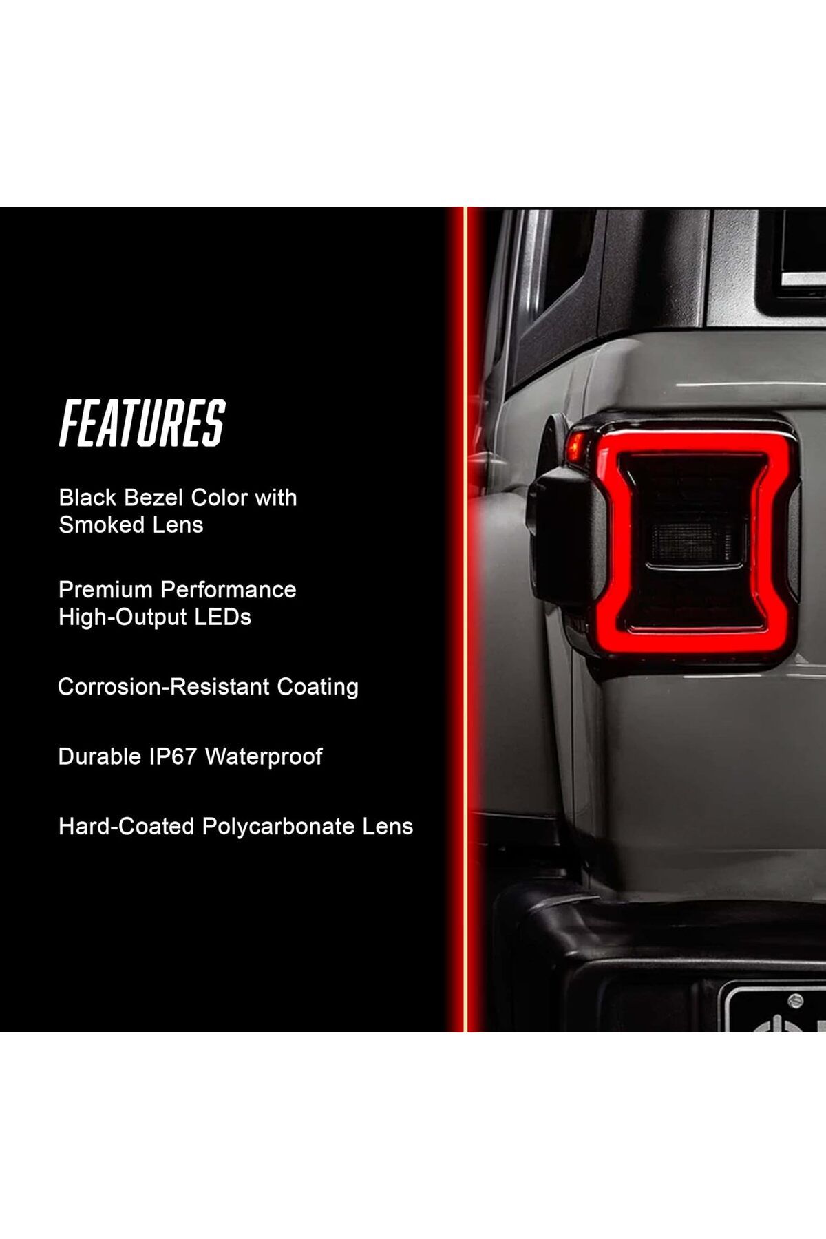 oracle-Jeep Wrangler JL 18-24 Black Series LED Tail Lights 3