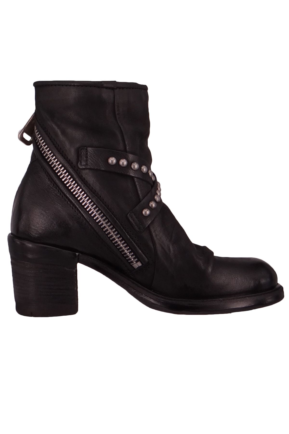 A.S.98-Damen Elegante Stiefelette 4004 Jamal A24223-0101 Black 6002 Nero Leder 5