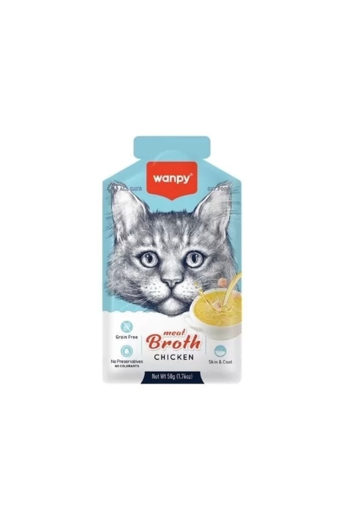 Wanpy Tavuk Etli Tahılsız Kedi Çorbası 50 gr