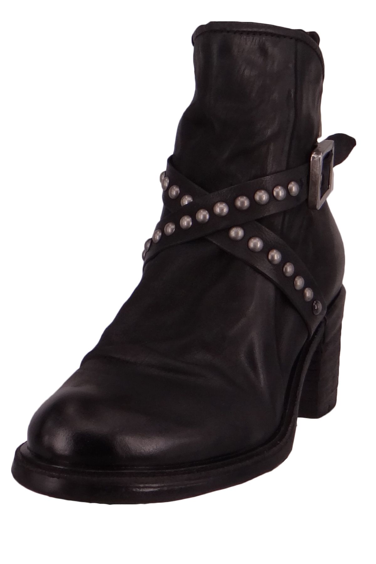 A.S.98-Damen Elegante Stiefelette 4004 Jamal A24223-0101 Black 6002 Nero Leder 2