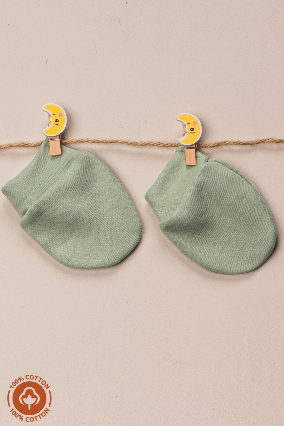 Miniel Unisex Bebek Yenidoğan Penye Organik Pamuklu Bebek Eldiveni 6 Çift Set fotoğrafı 6 (önizleme)