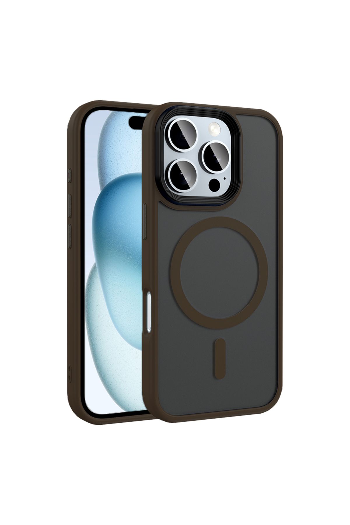 TECNOTREND APPLE İPHONE 16 Pro Kılıf Mat Arka Yüzey Wireless Şarj Özellikli Flet Magsafe Kapak