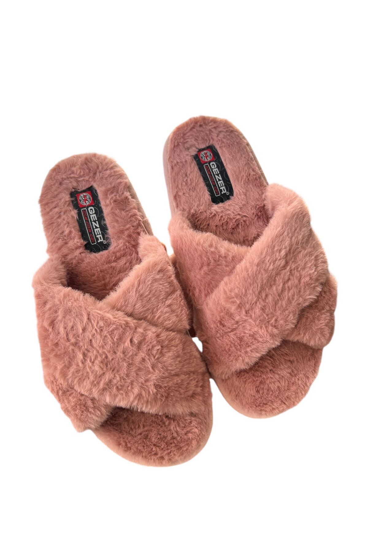 GEZER Kadin Ev Terlik Kişlik Ev Terlik Tüylü Peluş Kadin Terlik Ev Botu Panduf