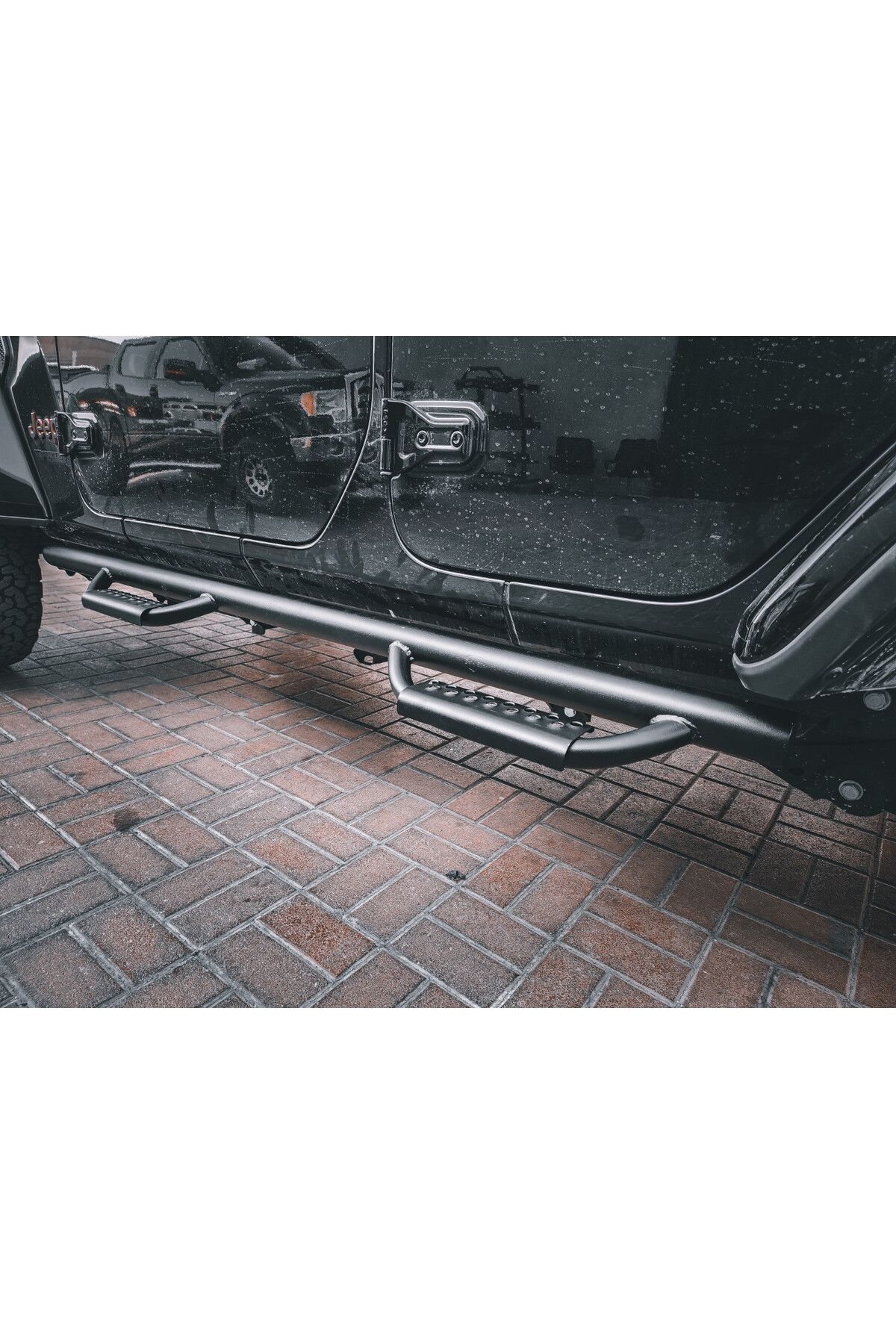 American Off Road-عتبات جانبية وقضبان حماية من الصدمات لسيارة جيب رانجلر JL 4DR موديلات 18-24، إصدار Stealth 4