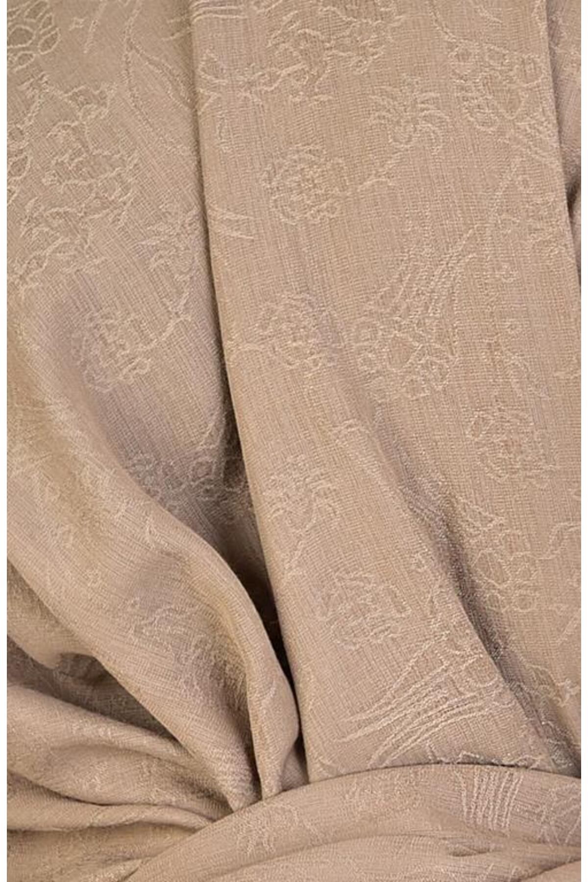 BURDEN IPEK-Sahra Shawl - Organic Patterned, Sand Beige 4