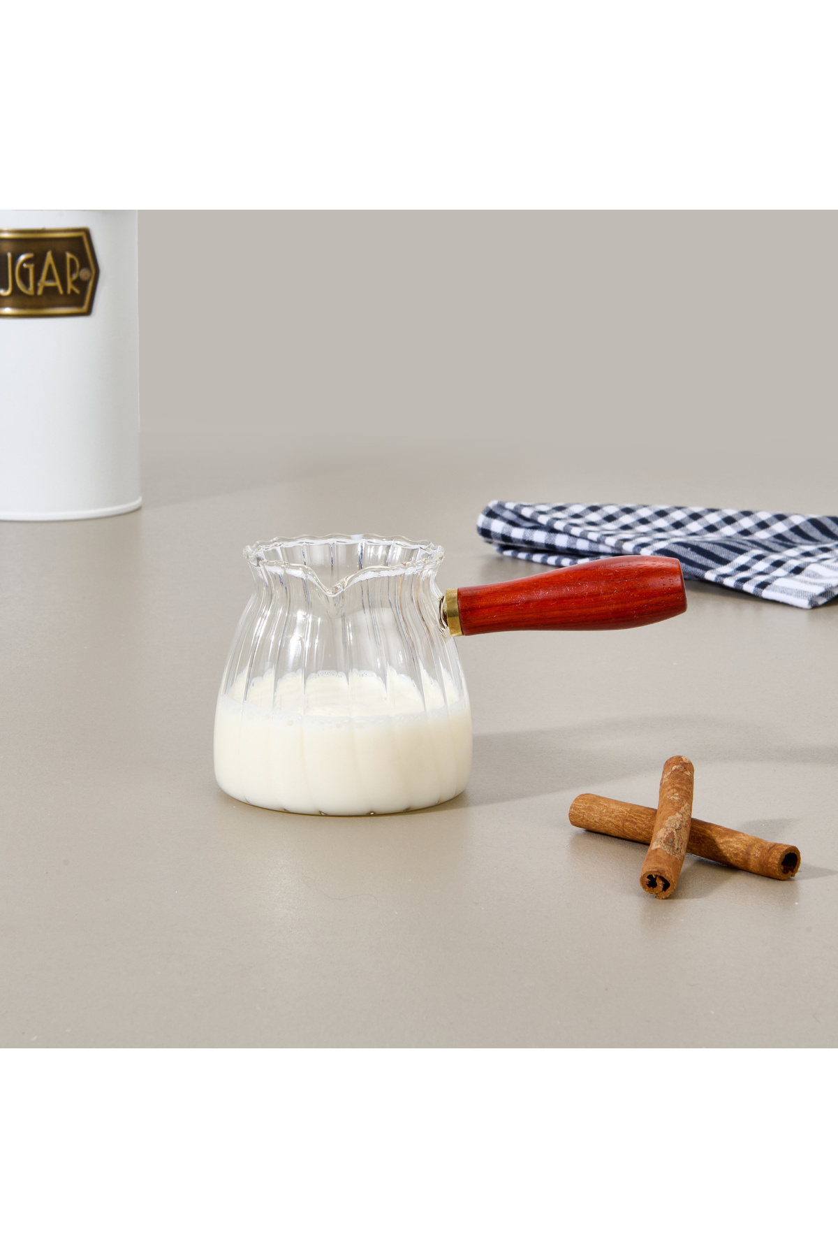 Genel Markalar Kitchen Borosilikat Cam Cezve - Şeffaf - 305 ml