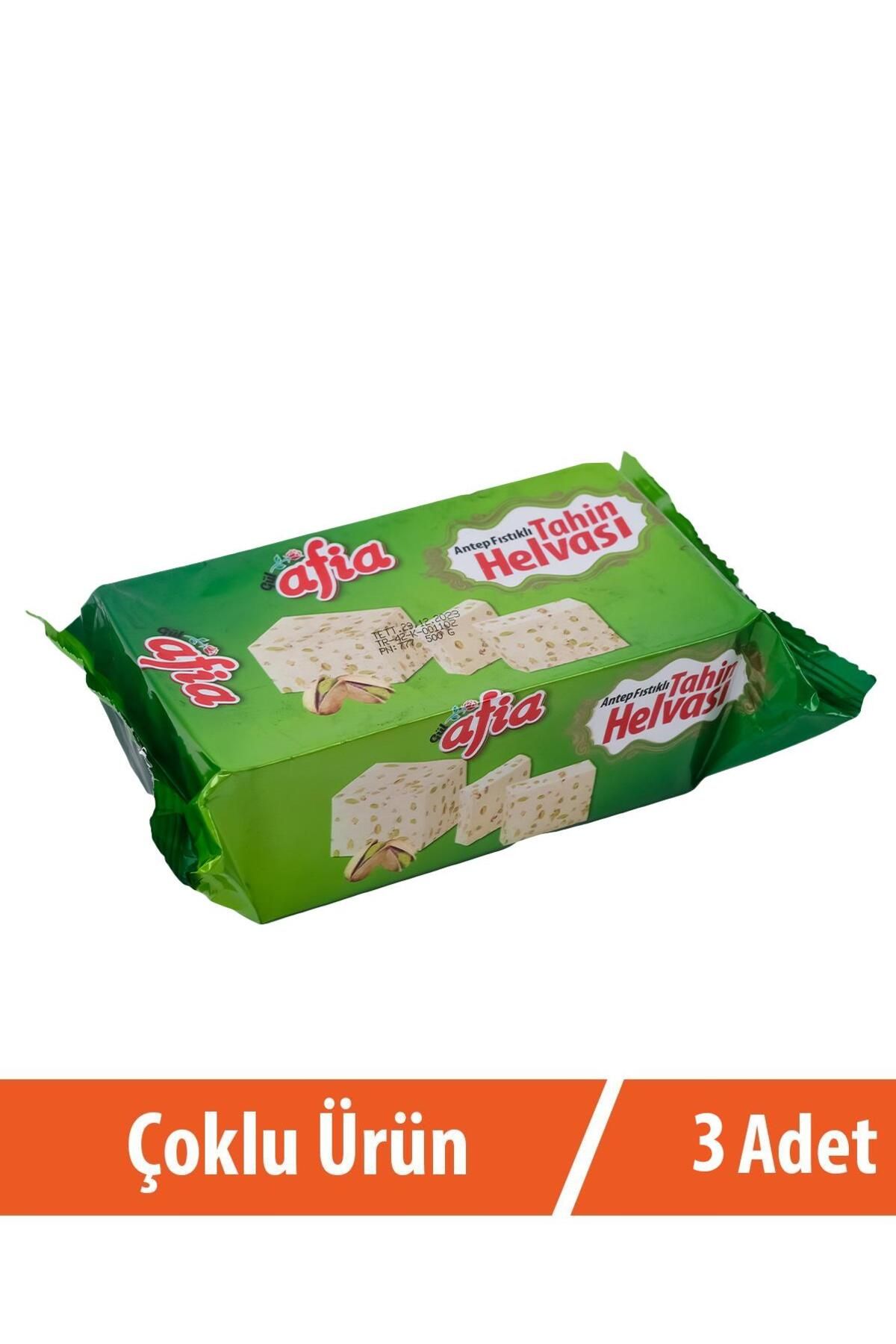 Afia Antep Fıstıklı Tahin Helvası 3x500 Gr