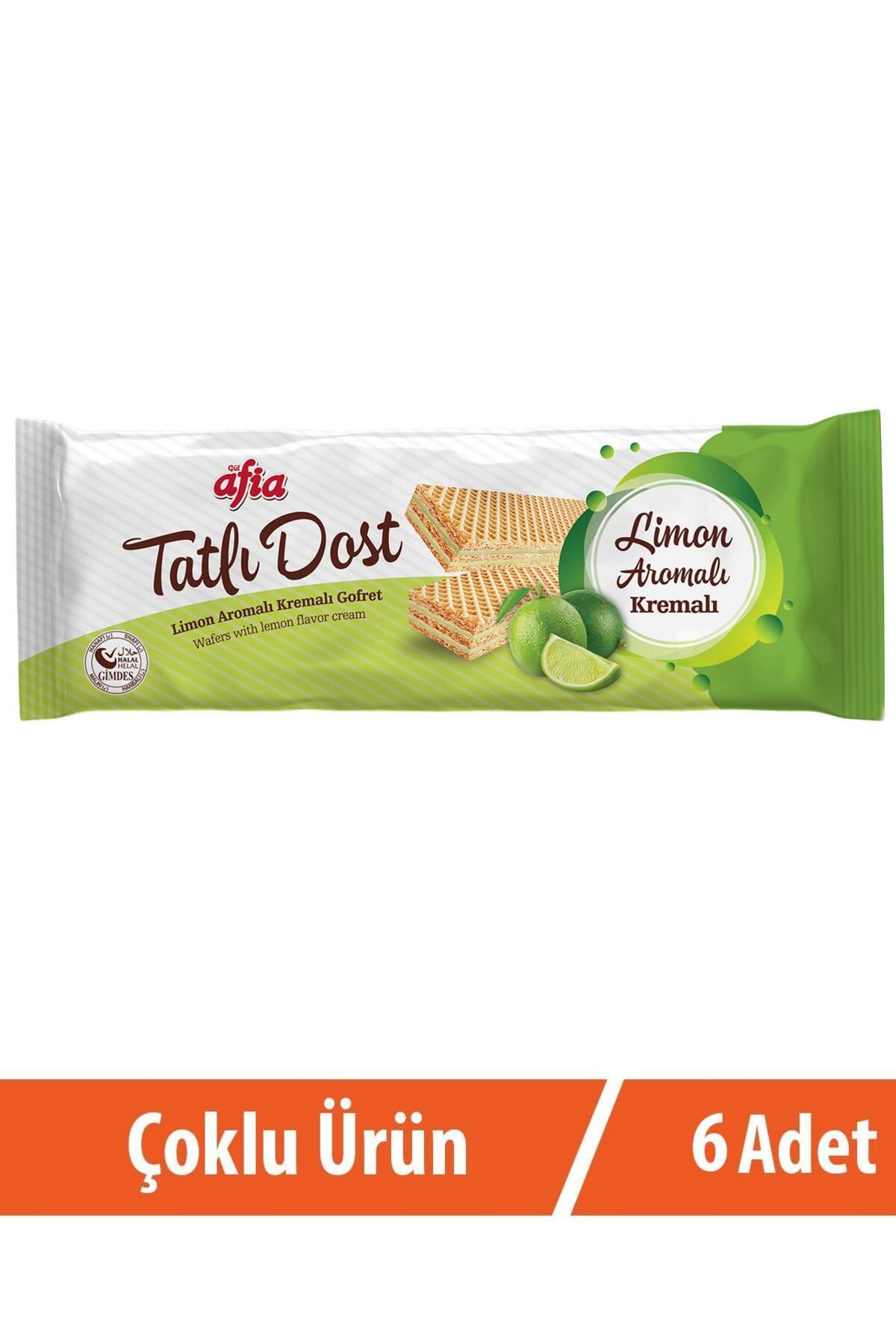 Afia Tatlı Dost Limon Kremalı Gofret 6x140 Gr