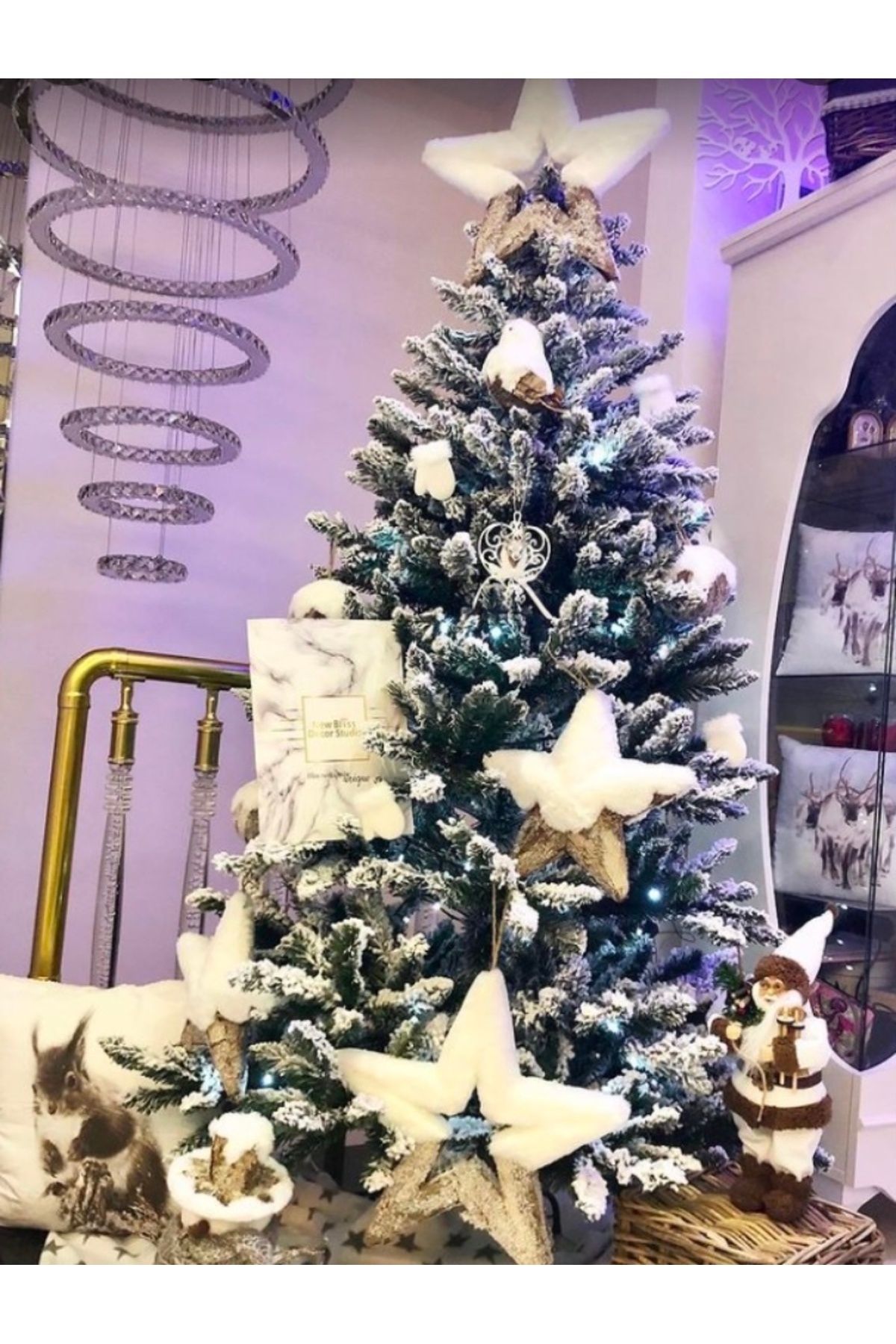 Genel Markalar 1 Adet İthal Lüks Karlı Yılbaşı Ağacı 180 cm