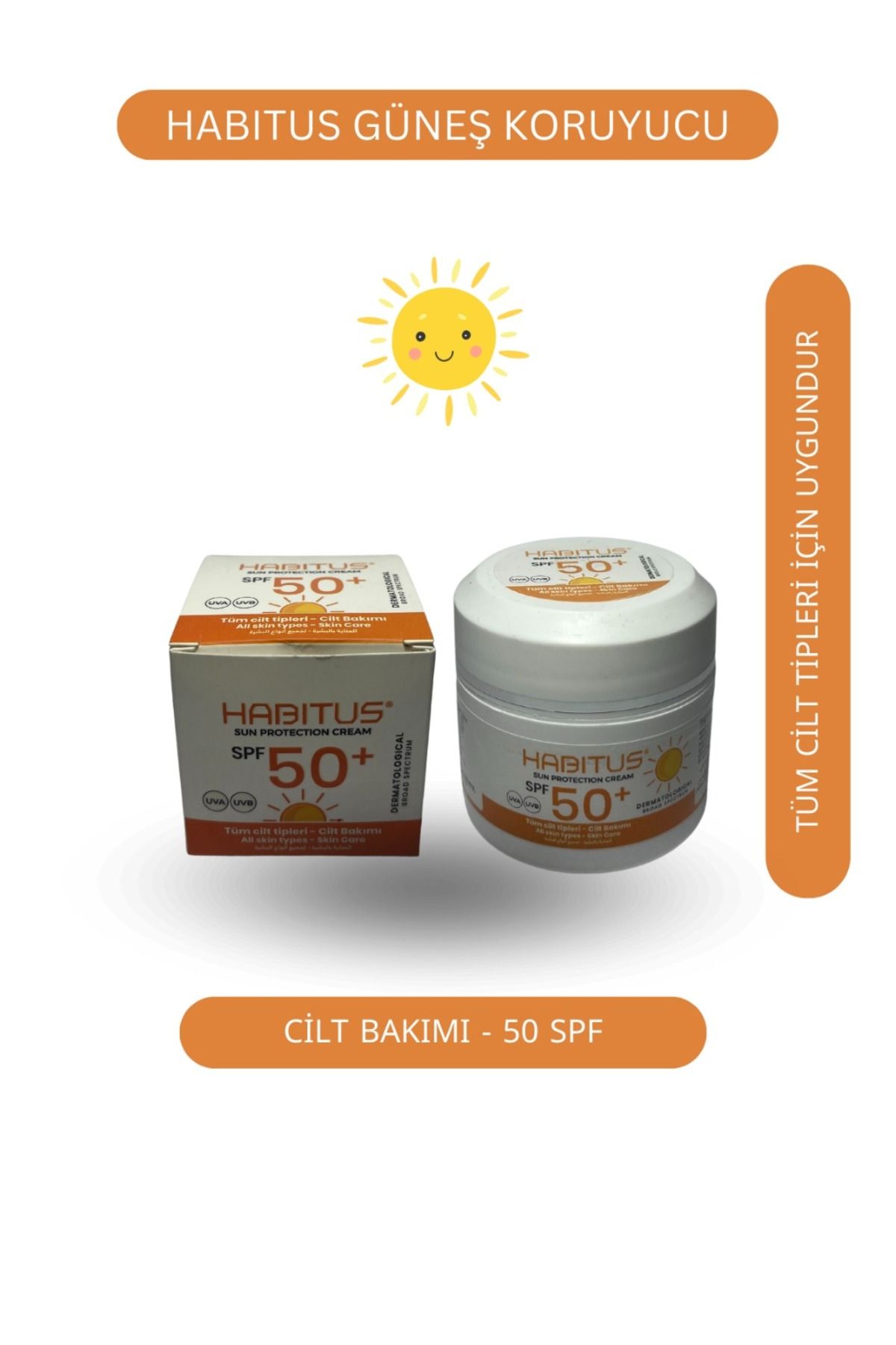 habitus Güneş Kremi 50+Spf Leke Karşıtı Koruyucu Etkili 50 mL