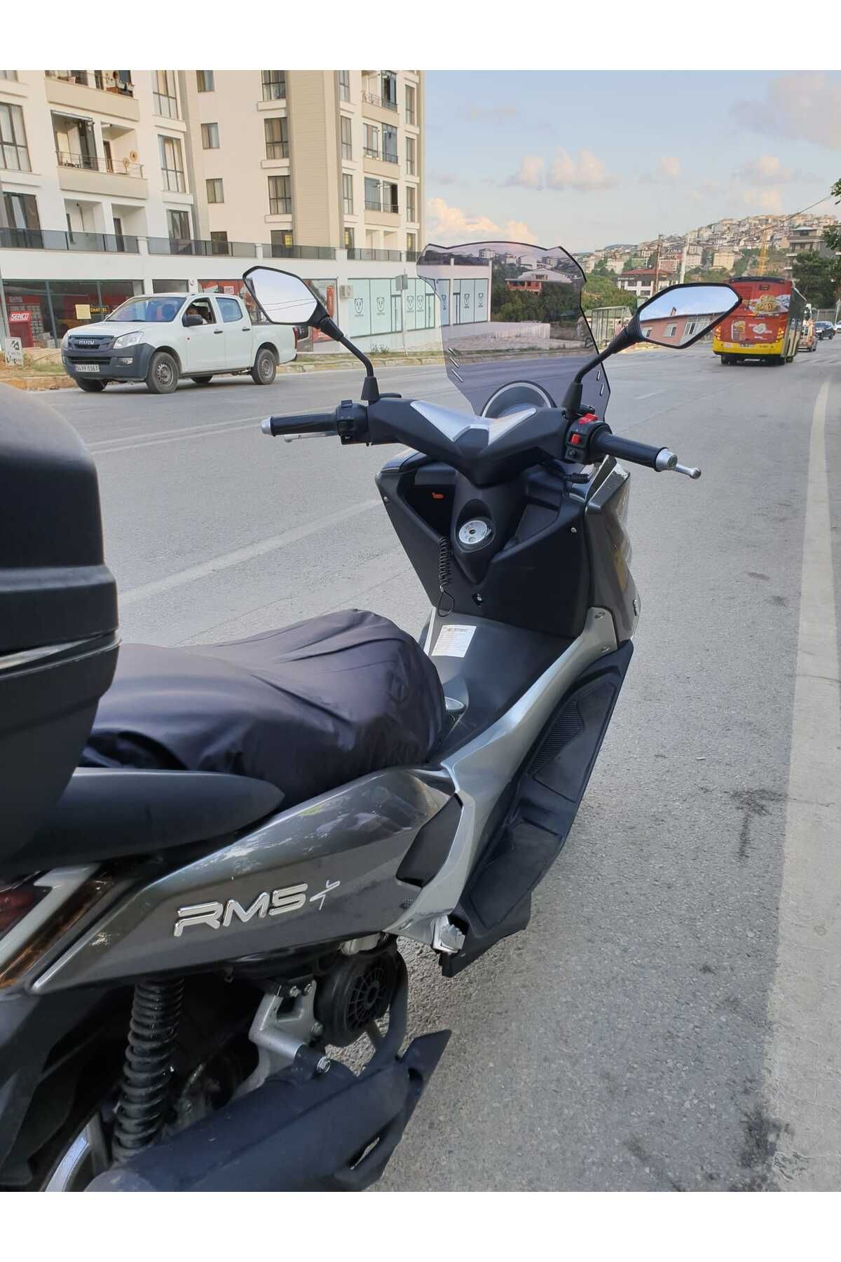 Revolt Rm5 Siperlik Ön Cam 2020 2021 Model 65cm Füme Renkli 4mm ORTA BOYLU CAM