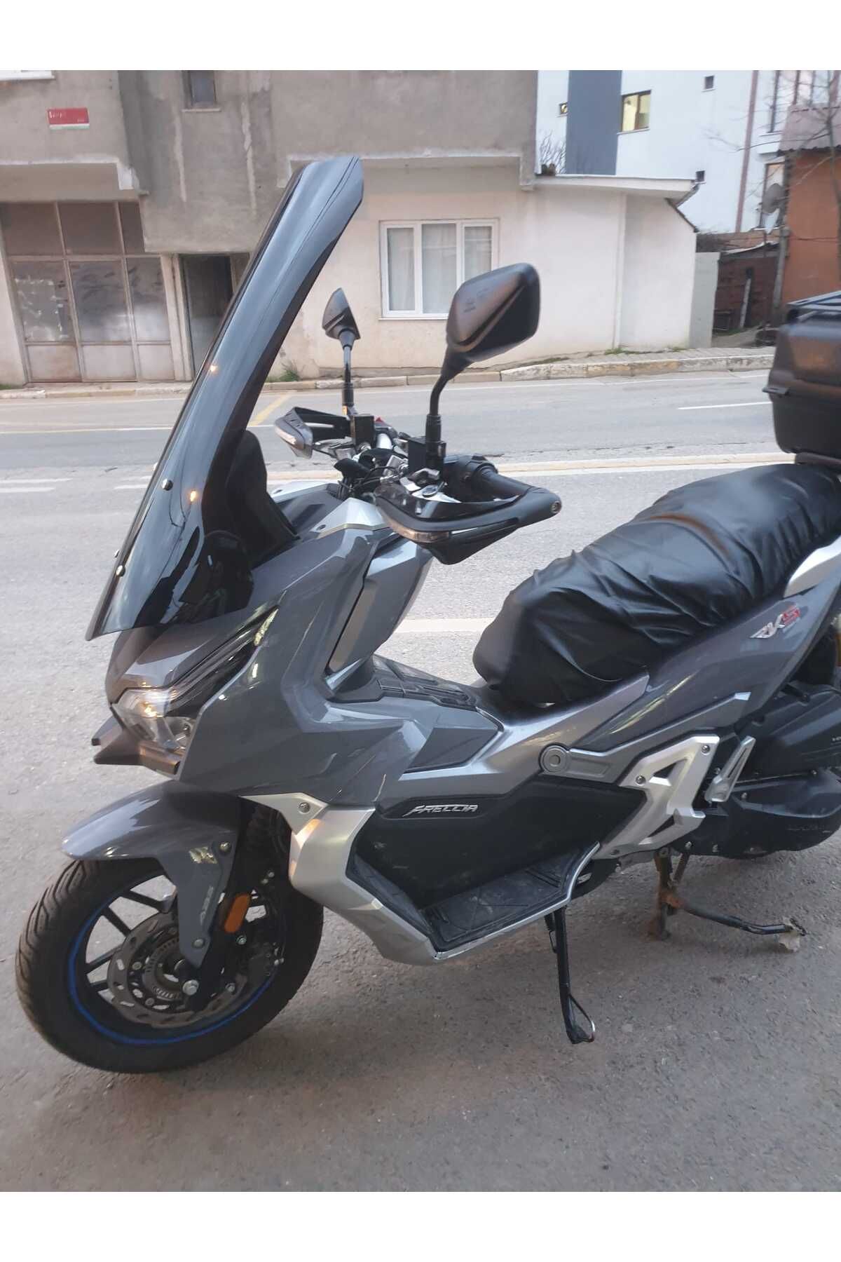 RKS Freccia 150 Siperlik Ön Cam Alt Siyah 2022-2025 Model 75cm Siyah Renkli 4mm UZUN CAM