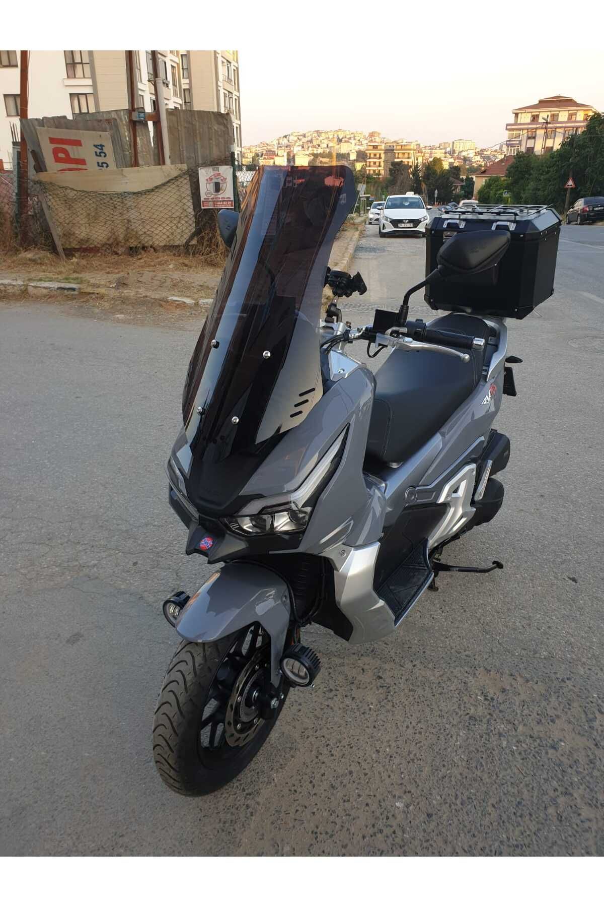 RKS Freccia 150 Siperlik Ön Cam 2022-2025 Model 65cm Siyah Renkli 4mm ORTA BOYLU CAM