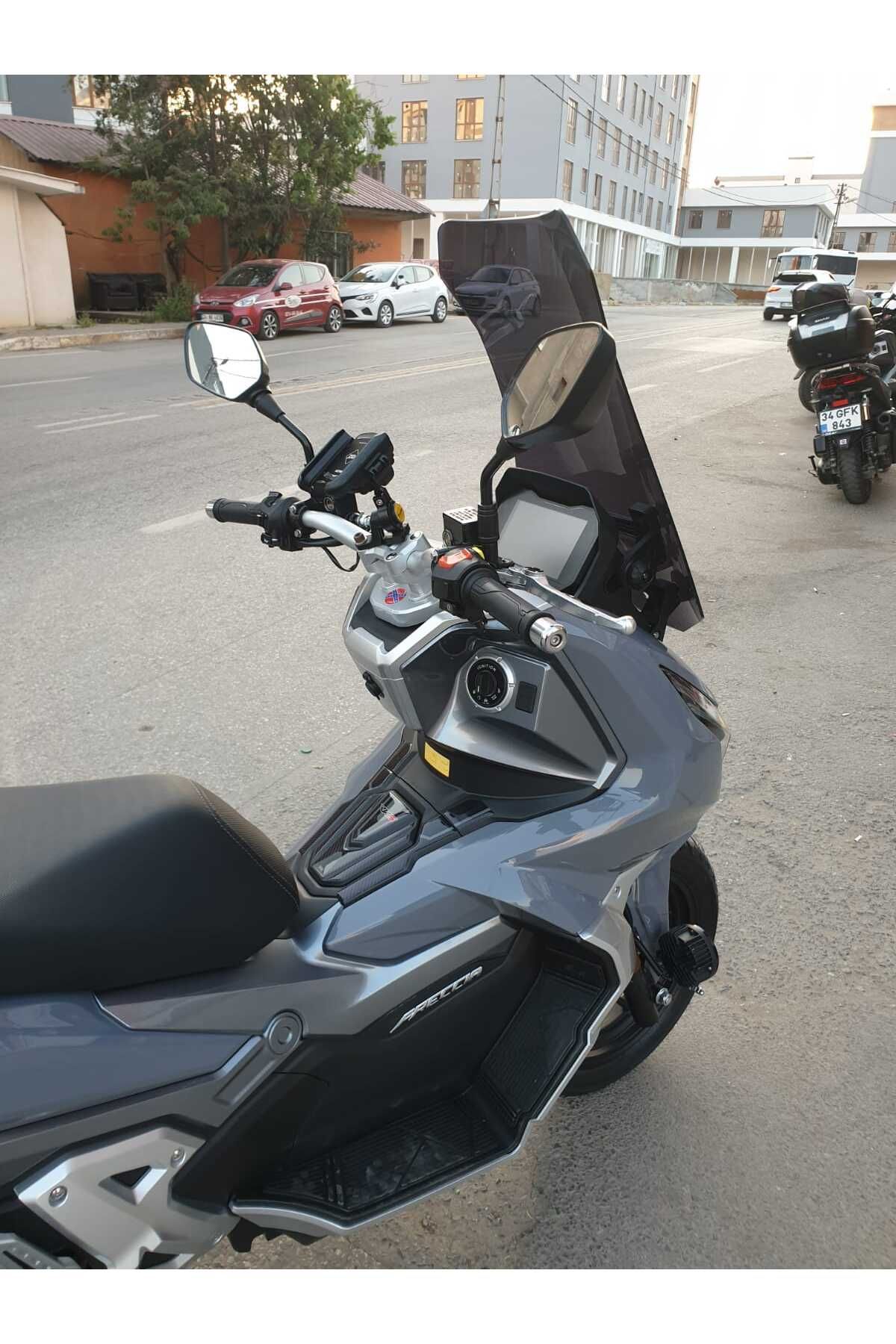 RKS Freccia 150 Siperlik Ön Cam 2022-2025 Model 65cm Siyah Renkli 4mm ORTA BOYLU CAM