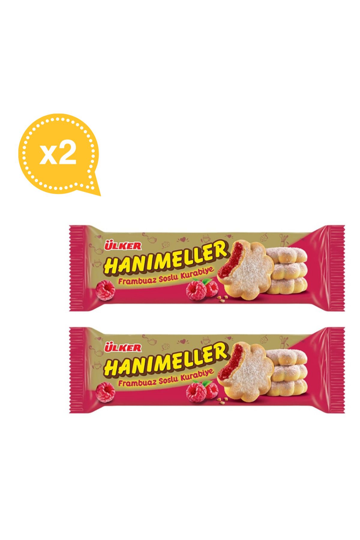 Ülker Ülker Hanımeller Frambuaz Soslu Kurabiye 94.5 G X 2 Paket