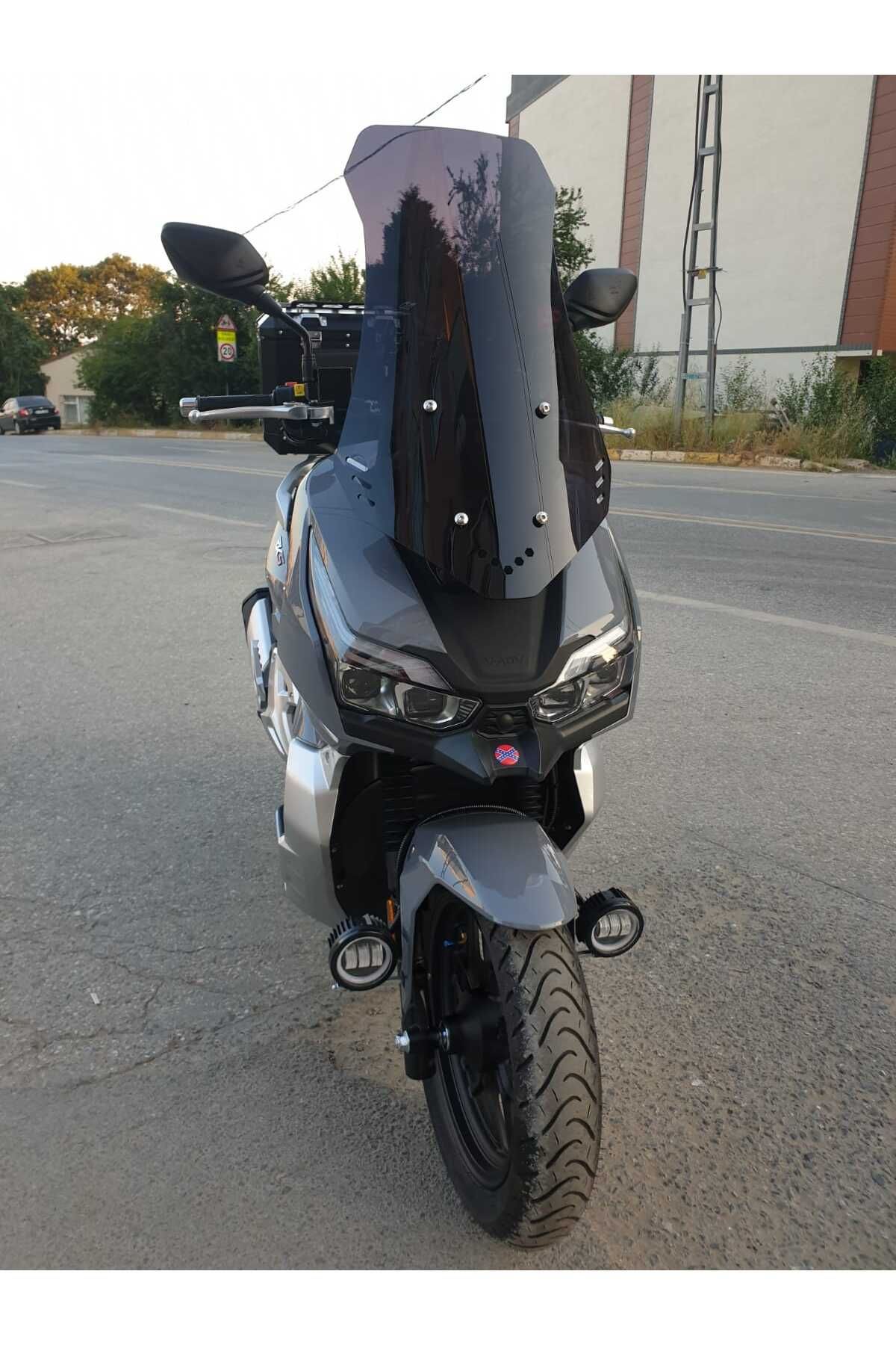 RKS Freccia 150 Siperlik Ön Cam 2022-2025 Model 65cm Siyah Renkli 4mm ORTA BOYLU CAM