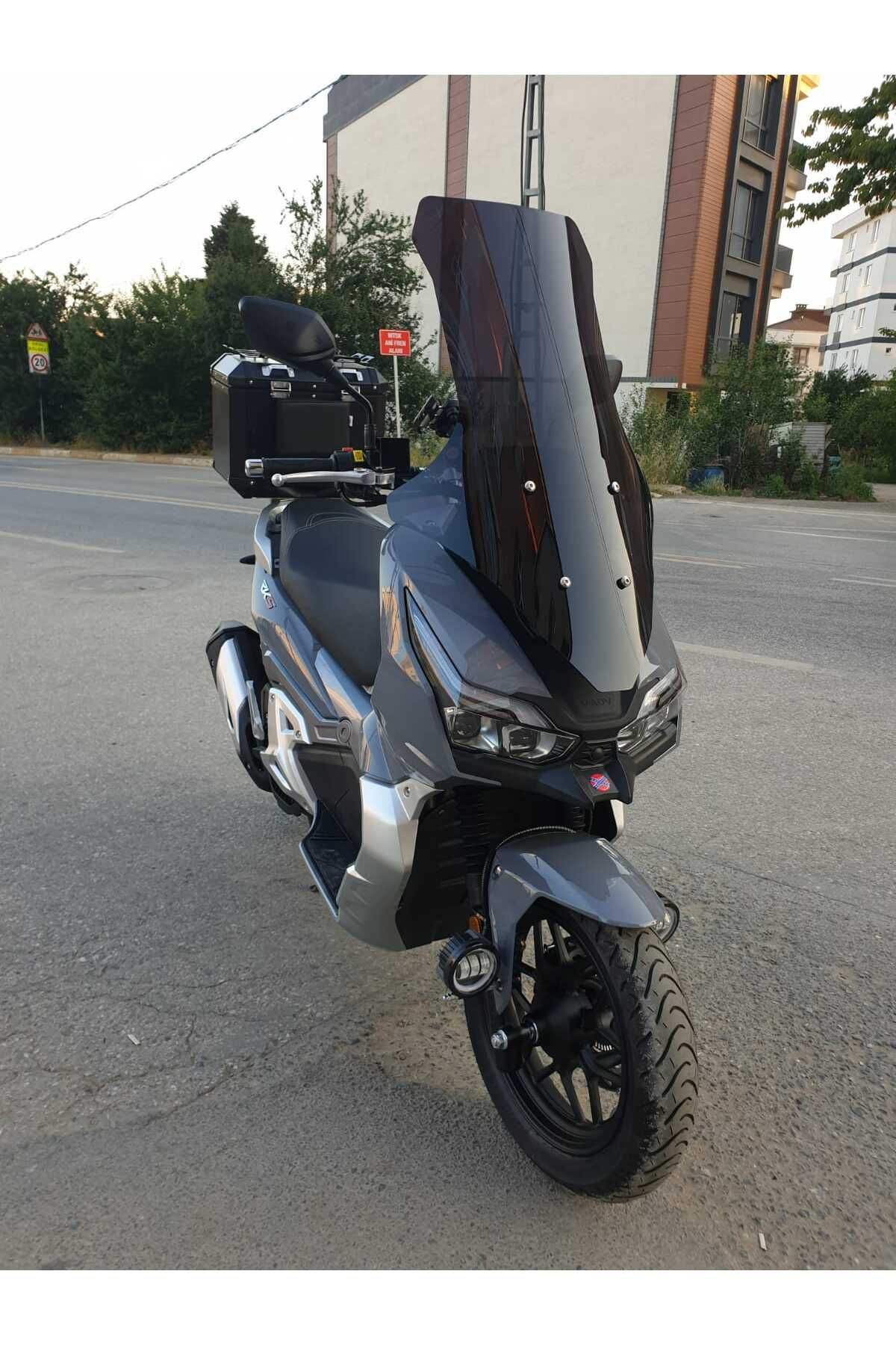 RKS Freccia 150 Siperlik Ön Cam 2022-2025 Model 78cm Siyah Renkli 4mm UZUN CAMModel