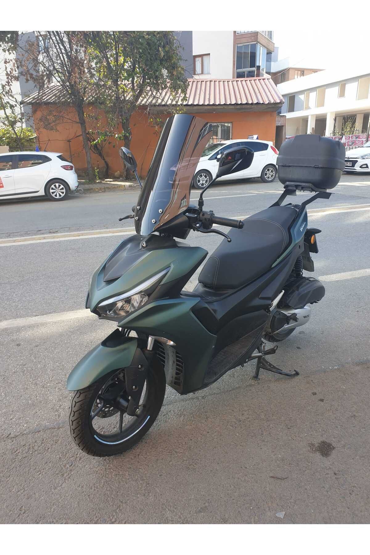 RKS Arome 125 Siperlik Ön Cam 2023-2025 Model 54cm Şeffaf Renkli Sportif Model