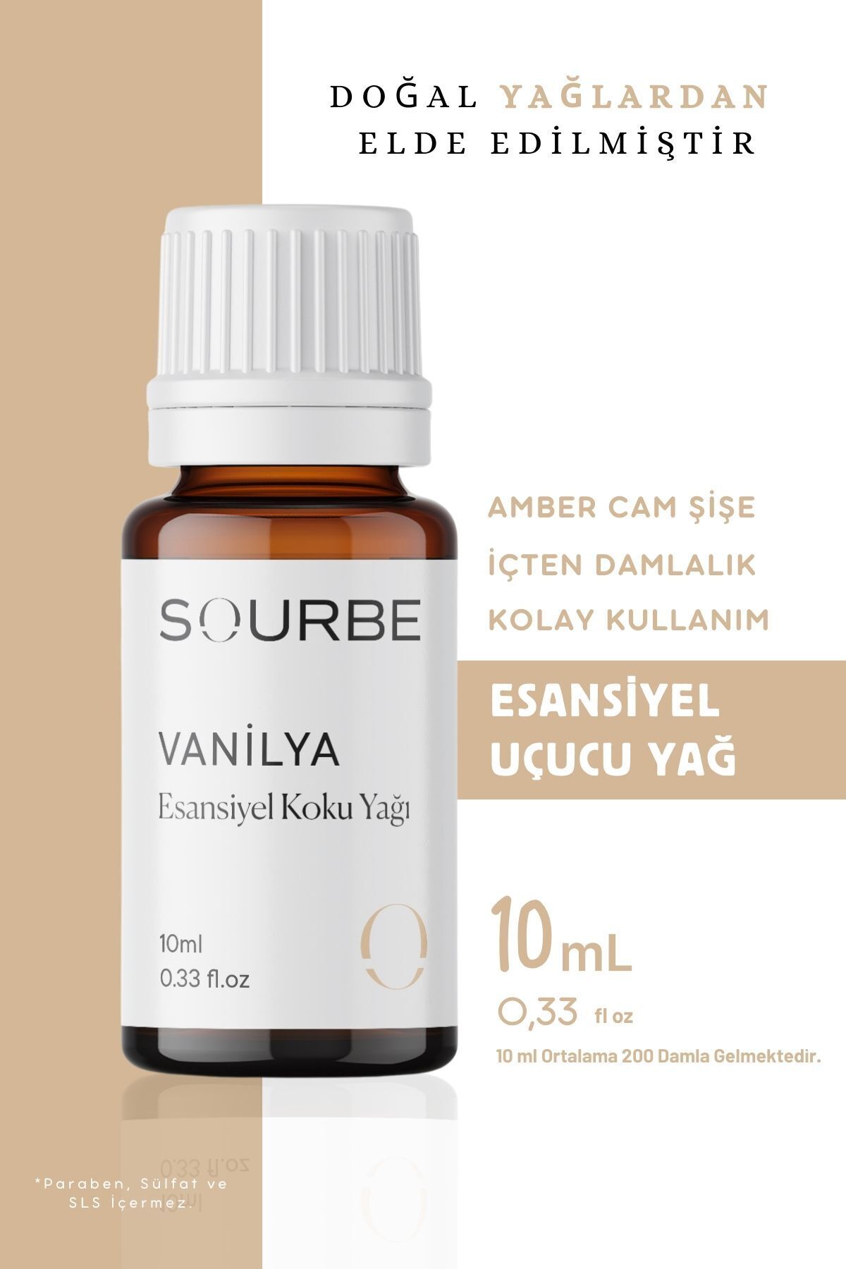 Vanilya Esansiyel Uçucu Koku Yağı Buhurdanlık Yağı Ortam Oda Kokusu Difüzör Esansı Hobi Esansı 10ml