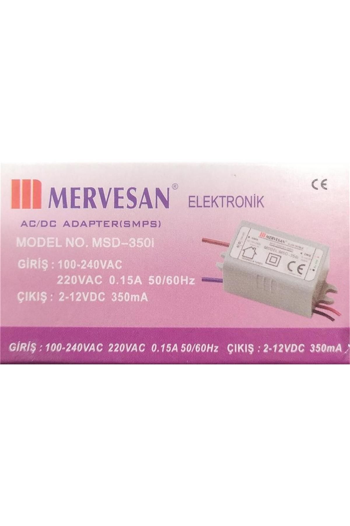 Mervesan Msd-350İ 2-12 V Dc 350 Ma Adaptör