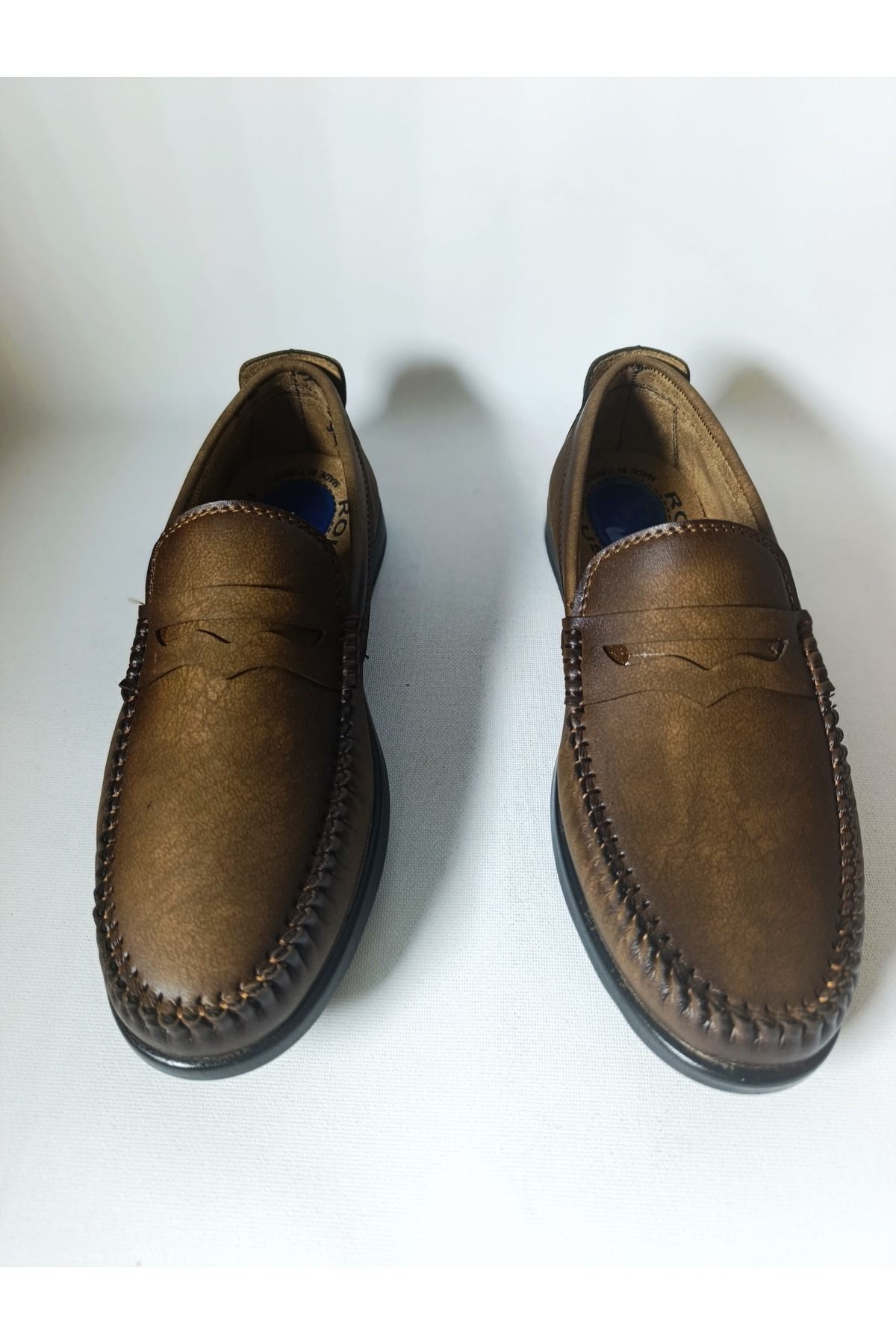 MODA AĞALAR Ön Detaylı Kahverengi Erkek Loafer Ayakkabı