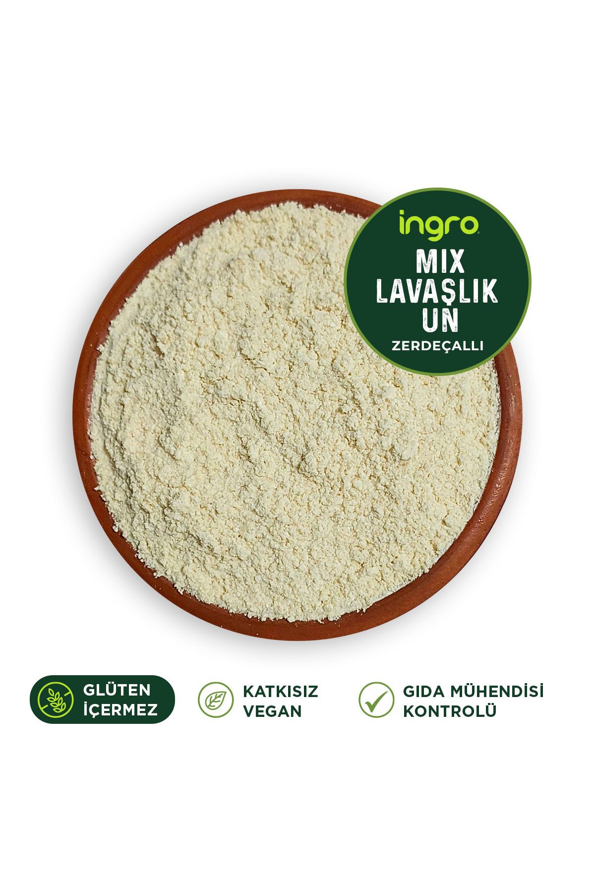 İngro Mix Glutensiz Lavaşlık Un (zerdeçallı) 10000 G