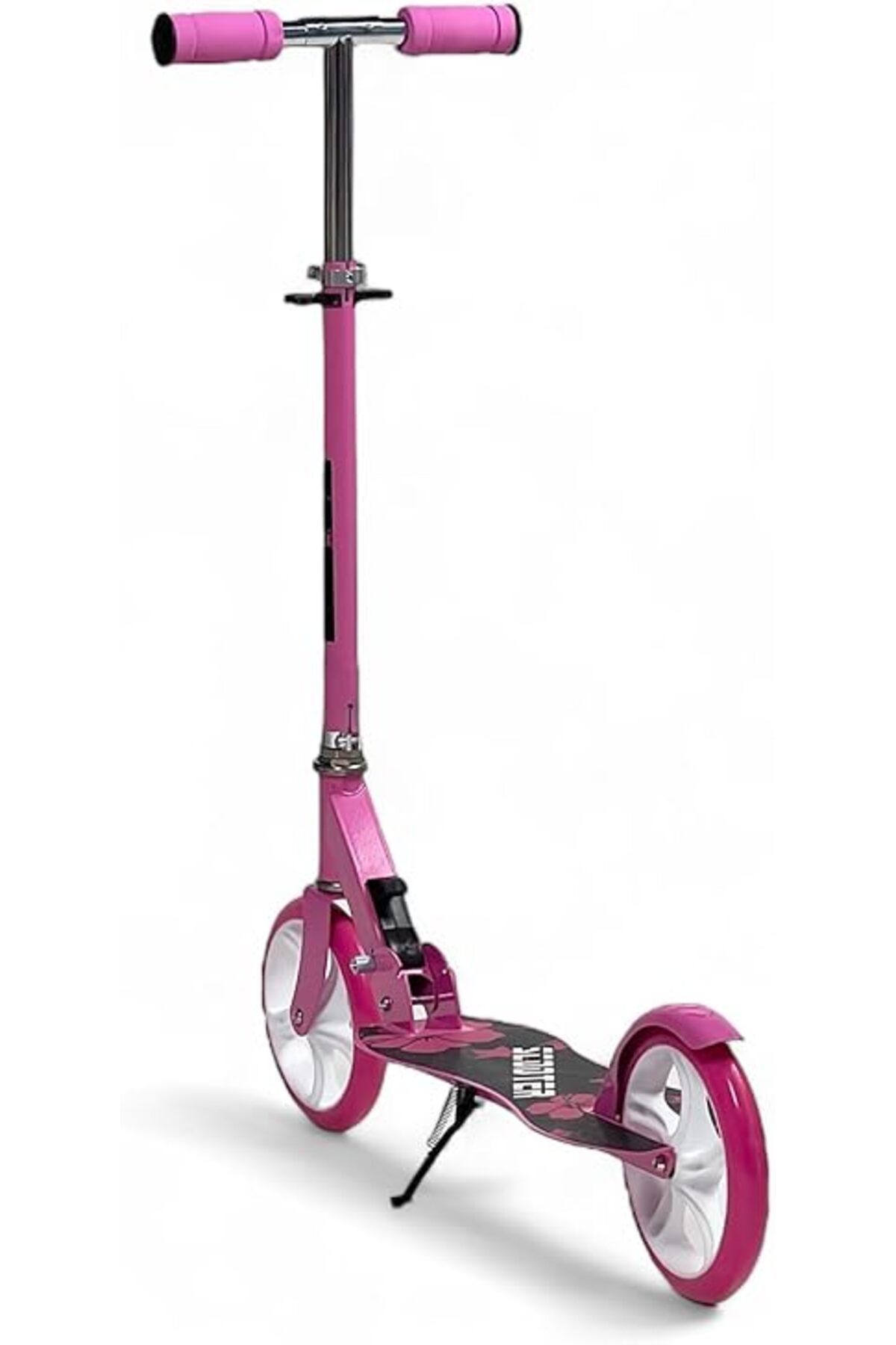 ALBADER-2-in-1 Kick Scooter, Foldable Scooter with 3 Adjustment Levels Handlebar, Manual scooter 3