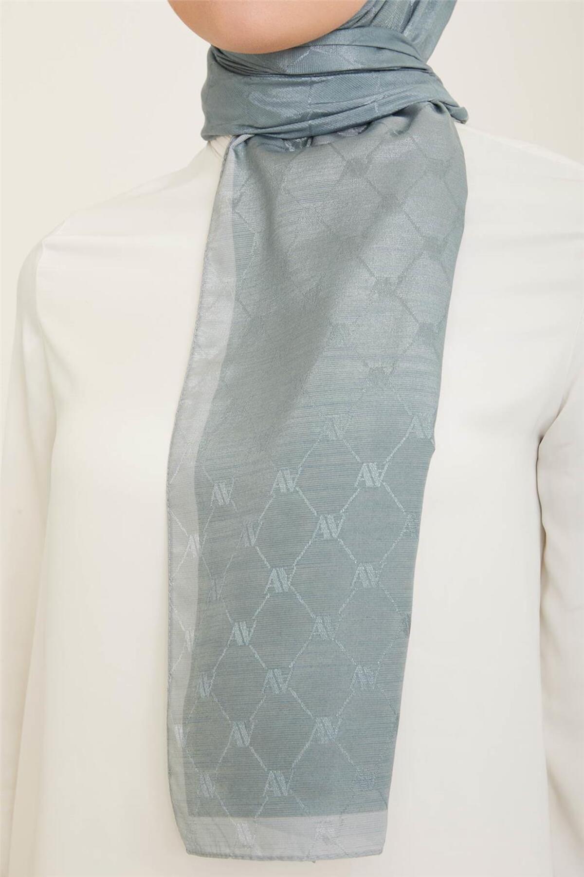 Armine-Armine Trend Monogram Shawl - 2:149 Model 2