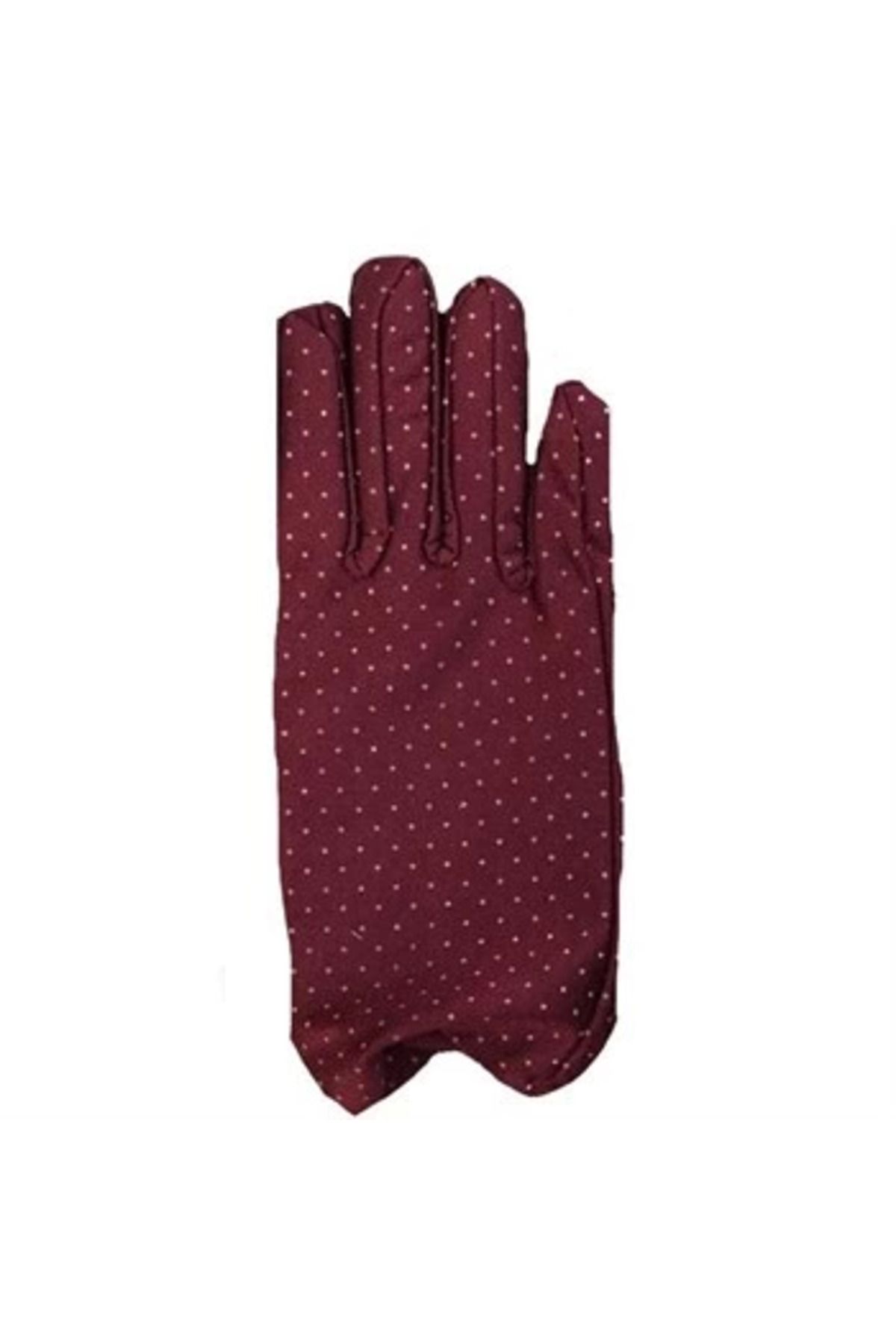 Easy Tedarik Bordo Renk Puanlı Çocuk Eldiveni