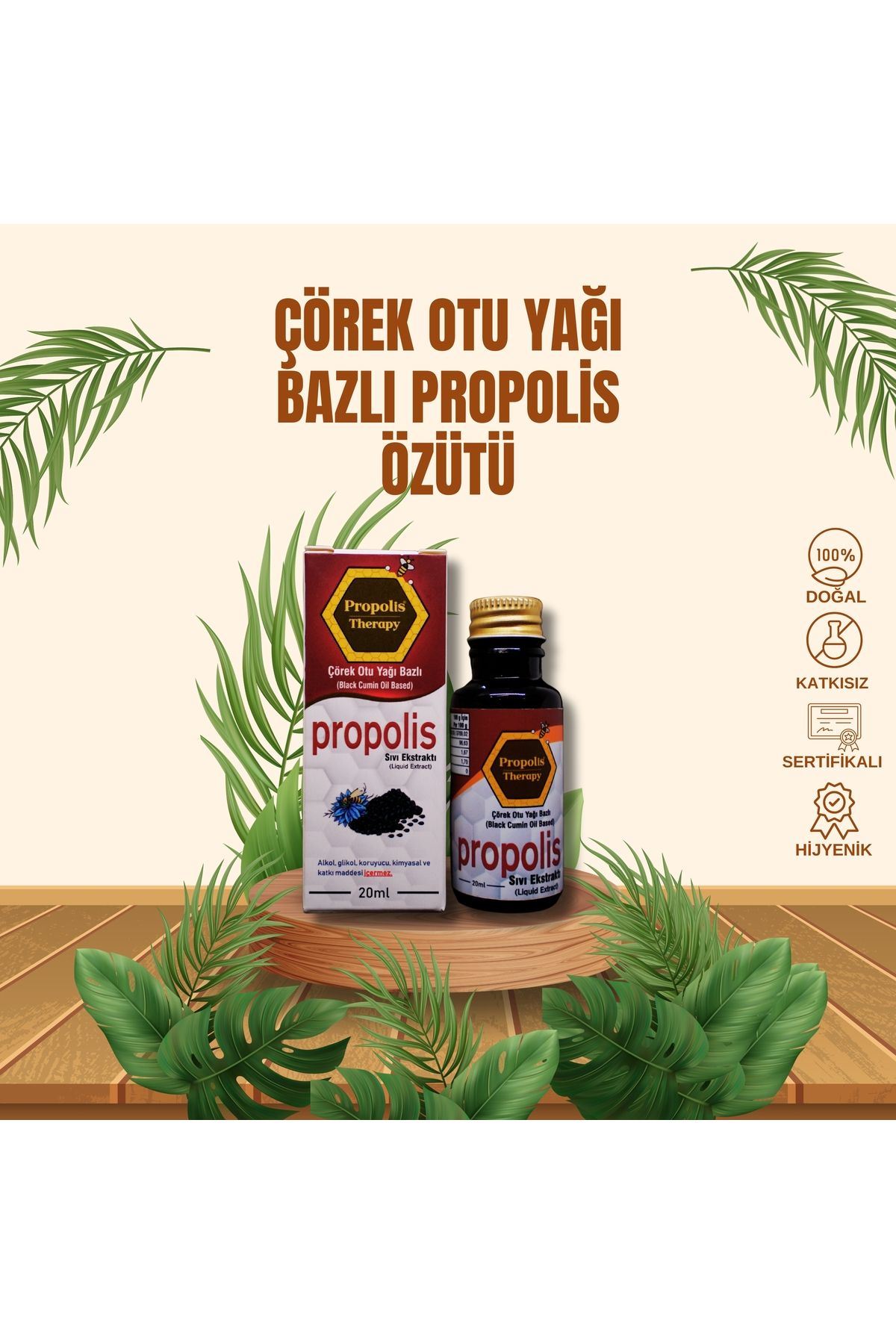 Propolis Therapy Çörek Otu Yağı Bazlı Propolis Ekstraktı 20ml