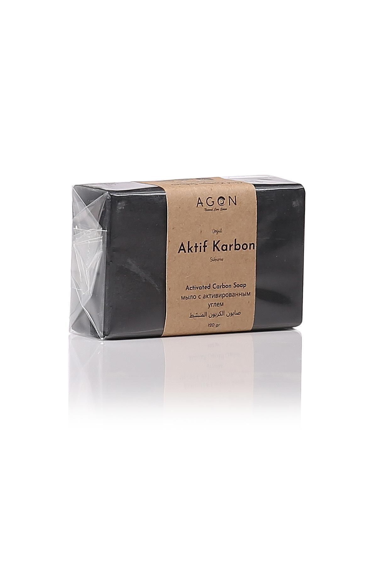 صابون مراقبت از پوست با عصاره کربن فعال 120 گرم. Agon