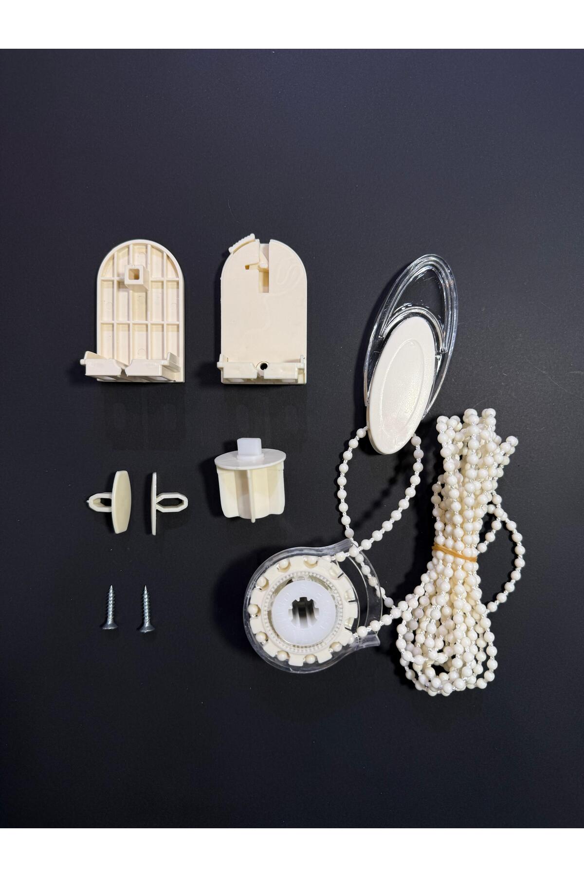 Zebra & Roller Blinds Mechanism Set - 3.5 cm Case Compatible Cream
