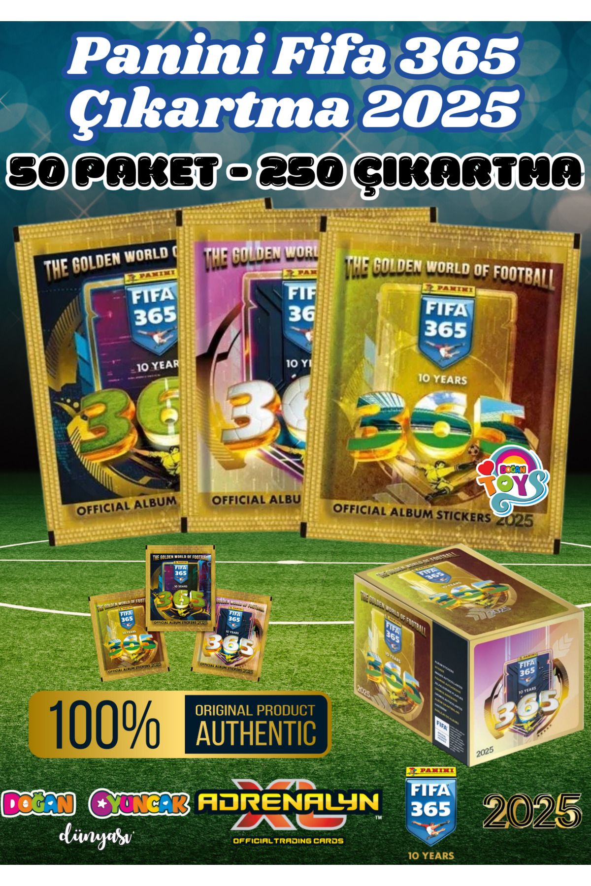 Doğan Oyuncak Dünyası-Panini Fifa 365 2025 - Soccer Player Extracted Album and Stickers Set 2