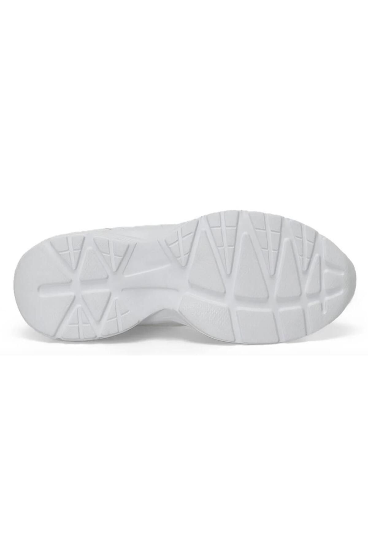 Miton Pu Unisex Günlük Sneaker Spor Ayakkabı — سفید MITON PU 4PR — تصویر 5 از 6