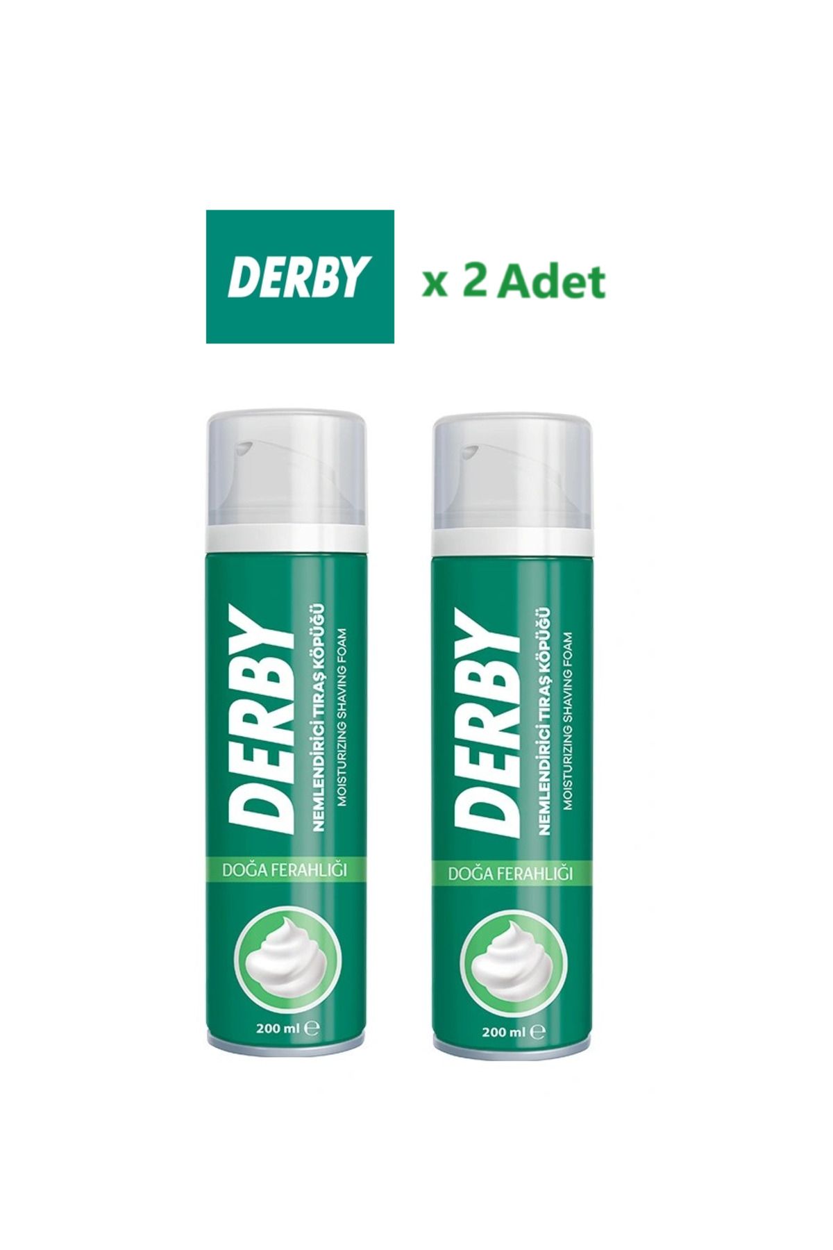 Derby Tıraş Köpüğü Doğa Ferahlığı 200 ml x 2 Adet