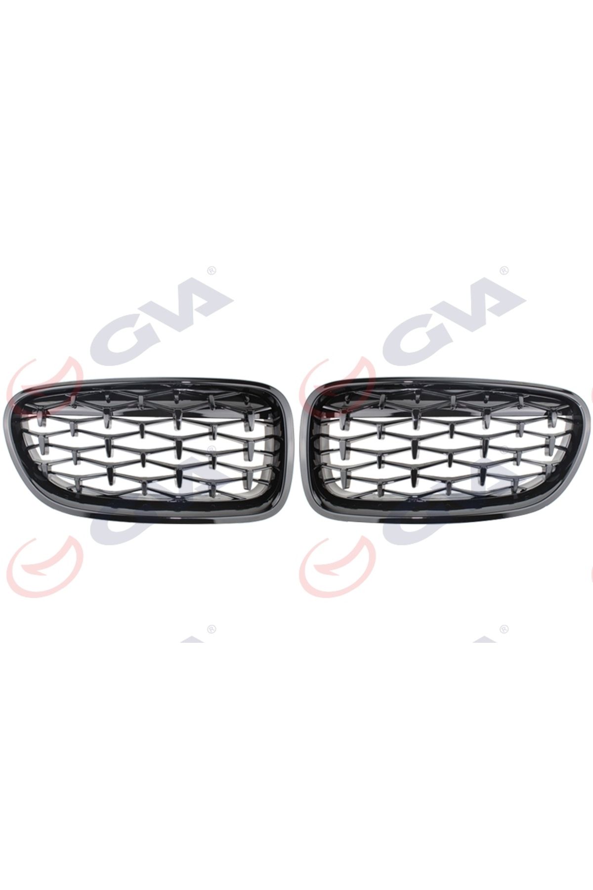 GVA PANJUR SIYAH ÇERCEVE KENARLI PARLAK (SET & Z4 STYLE) BMW F10 51137203649-650S1