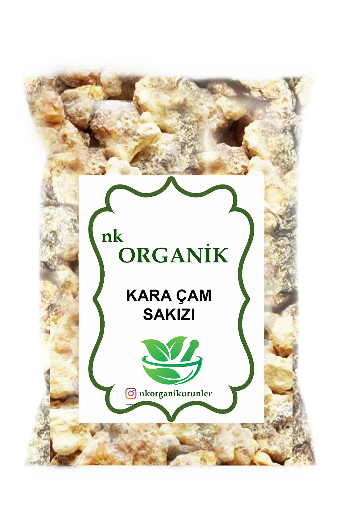 nk organik Kara Çam Sakızı 1kg