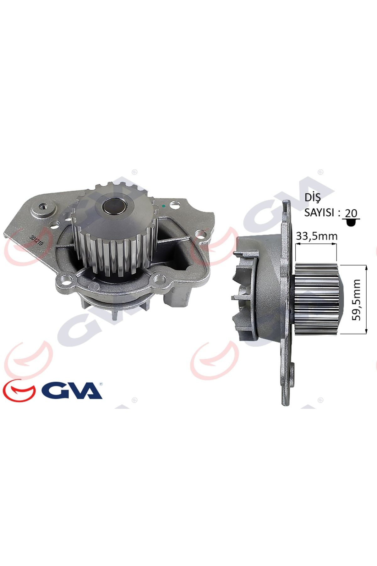 GVA DEVİRDAİM PSA BX 1.7 1.9 ZX 205 C15 XANTIA 1.9 306 1.8 120160-1201.60-GWP338-GWP337