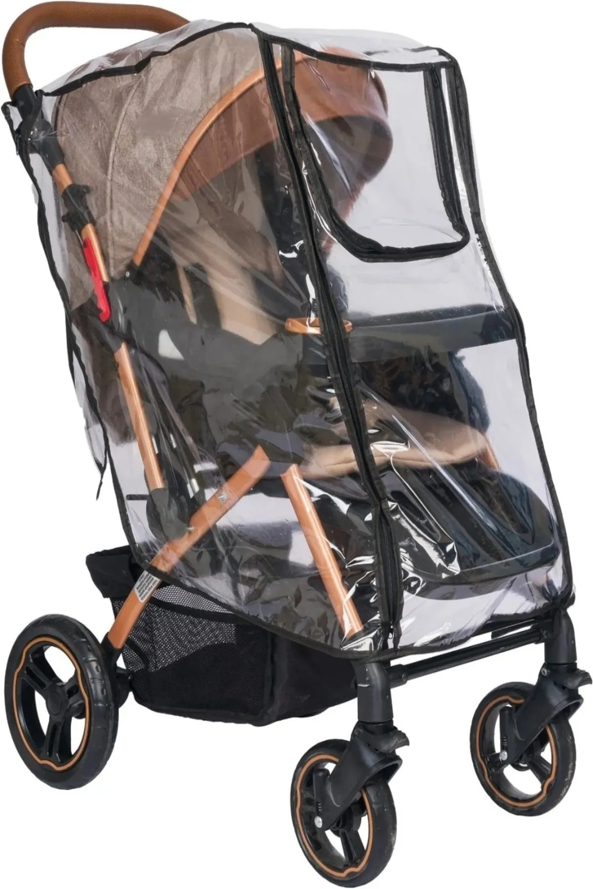 MorPort Ultra Lüx Fermuarlı Bebek Arabası Yağmurluğu [ Bütün Bebek Arabalarına Uyumludur ] fotoğrafı 2 (önizleme)